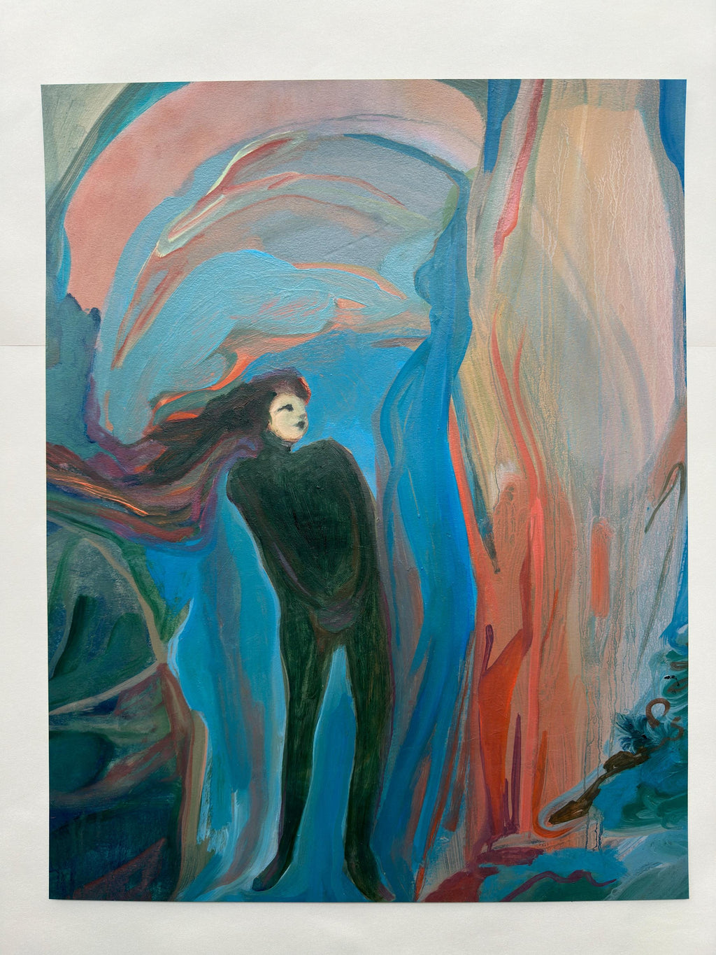 Woman's Portrait, oil on paper, original work