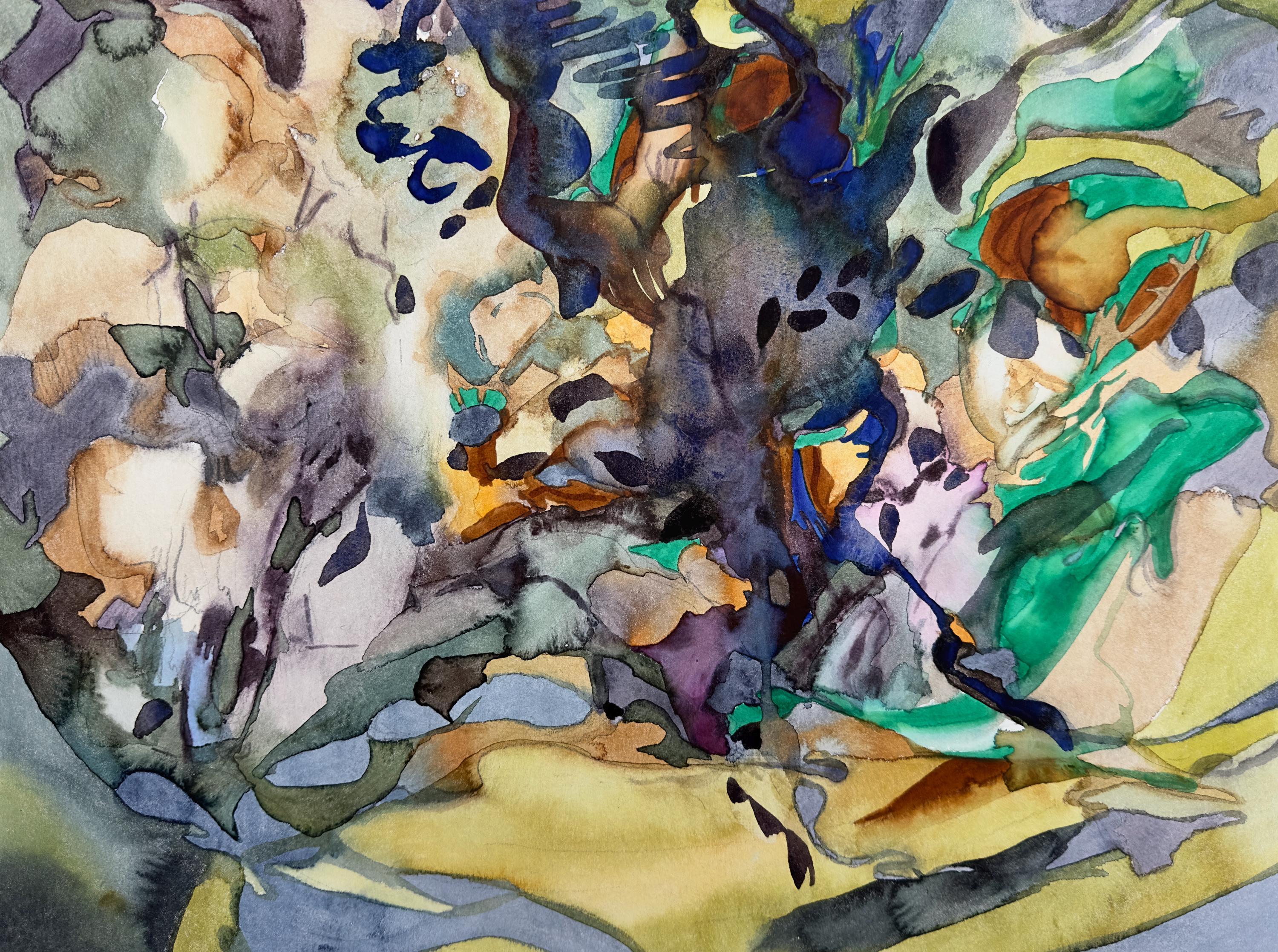 Abstract Landscape, works on paper, watercolorpainting on paper, original