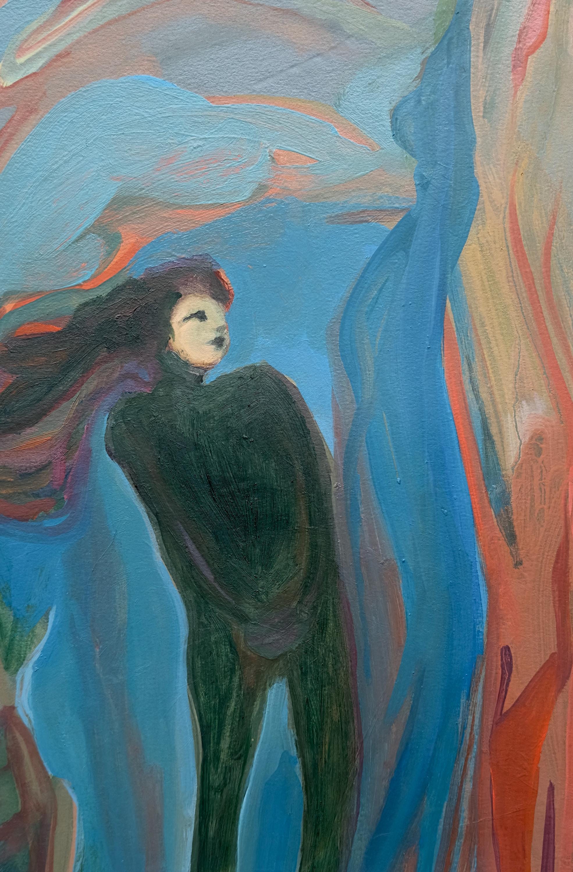 Woman's Portrait, oil on paper, original work