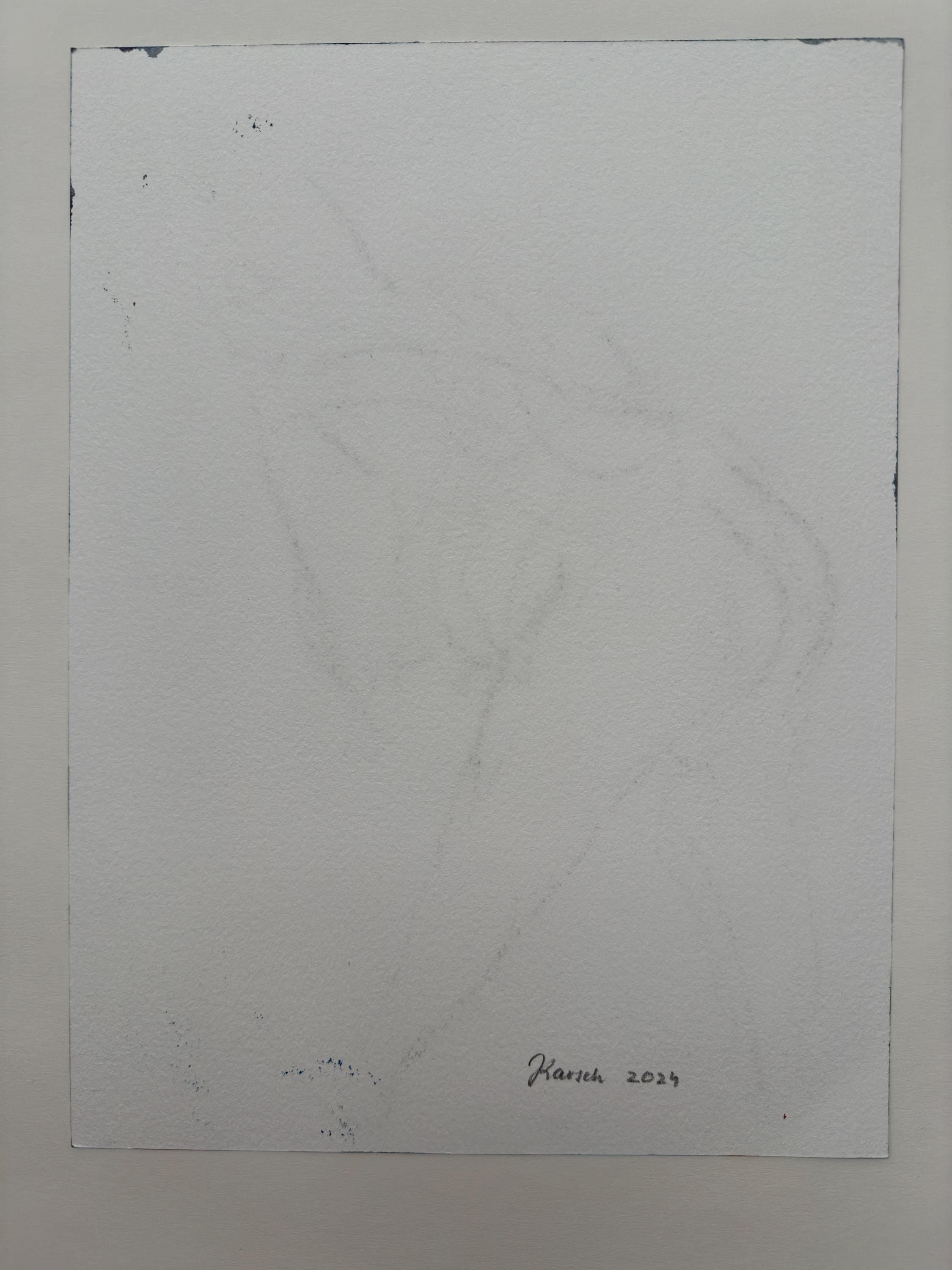 Female Figure, oil on paper, small oilsketch