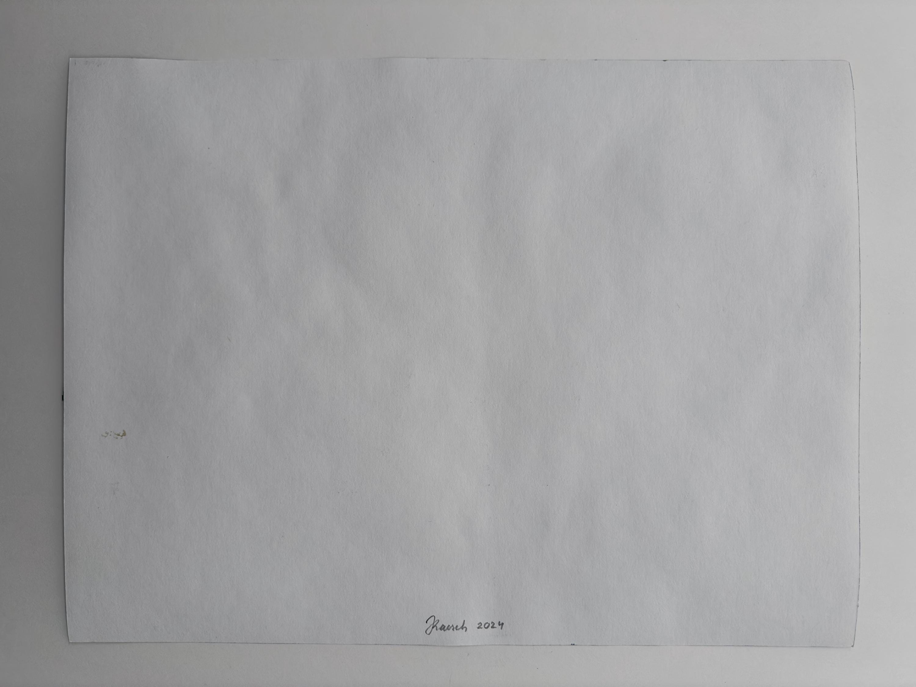 Abstract Landscape, gouache & watercolors, pencil, original drawing