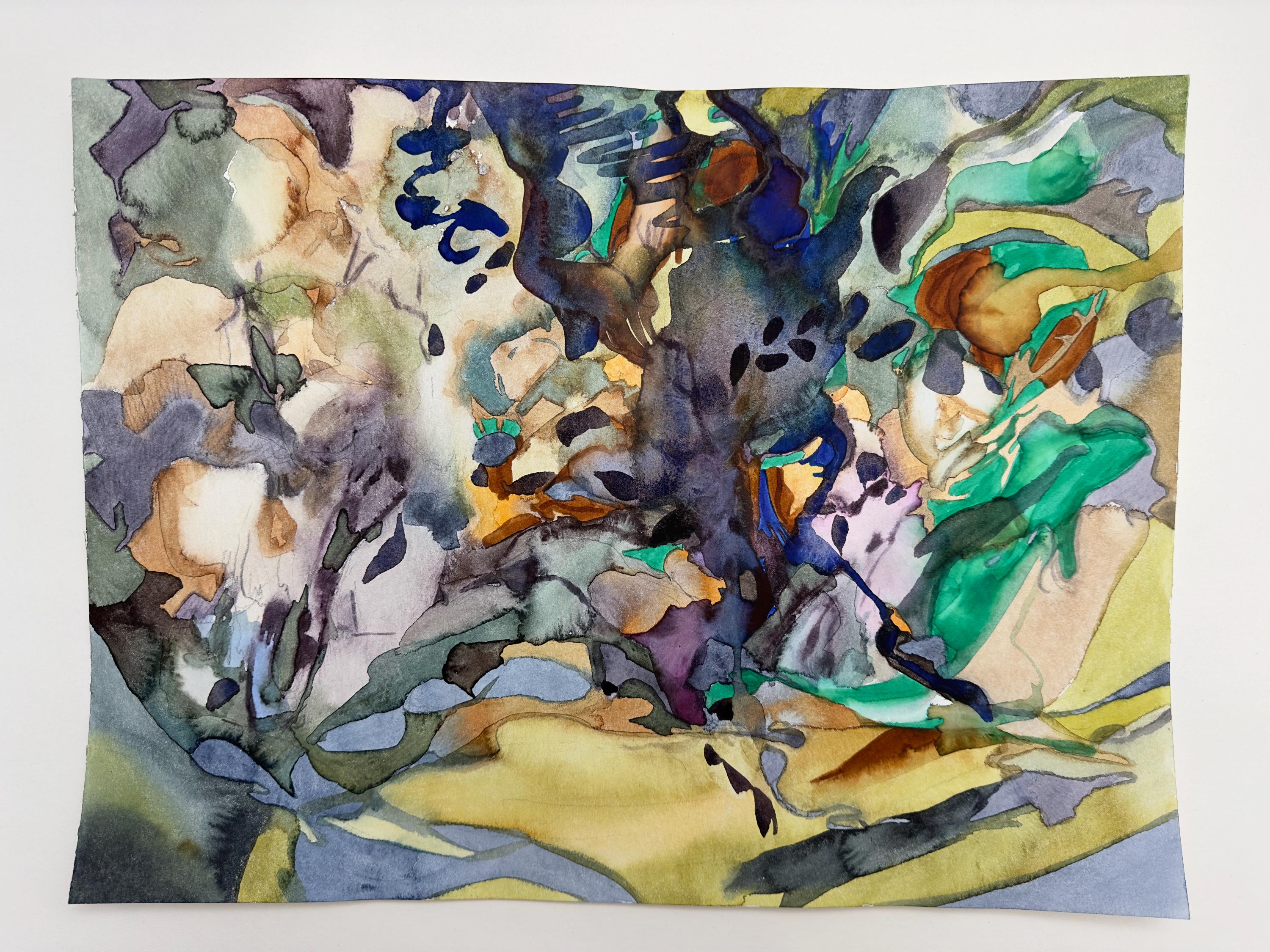 Abstract Landscape, works on paper, watercolorpainting on paper, original