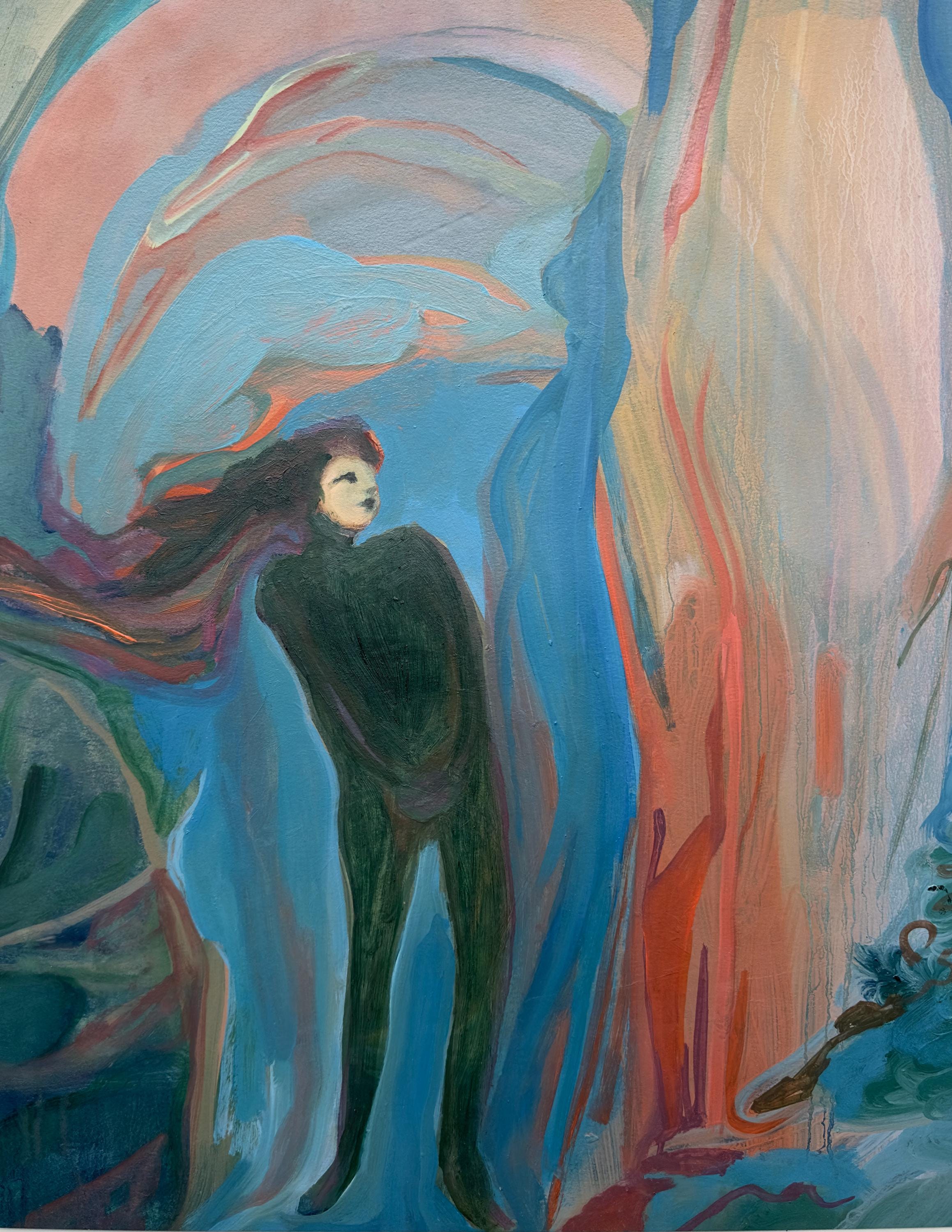 Woman's Portrait, oil on paper, original work