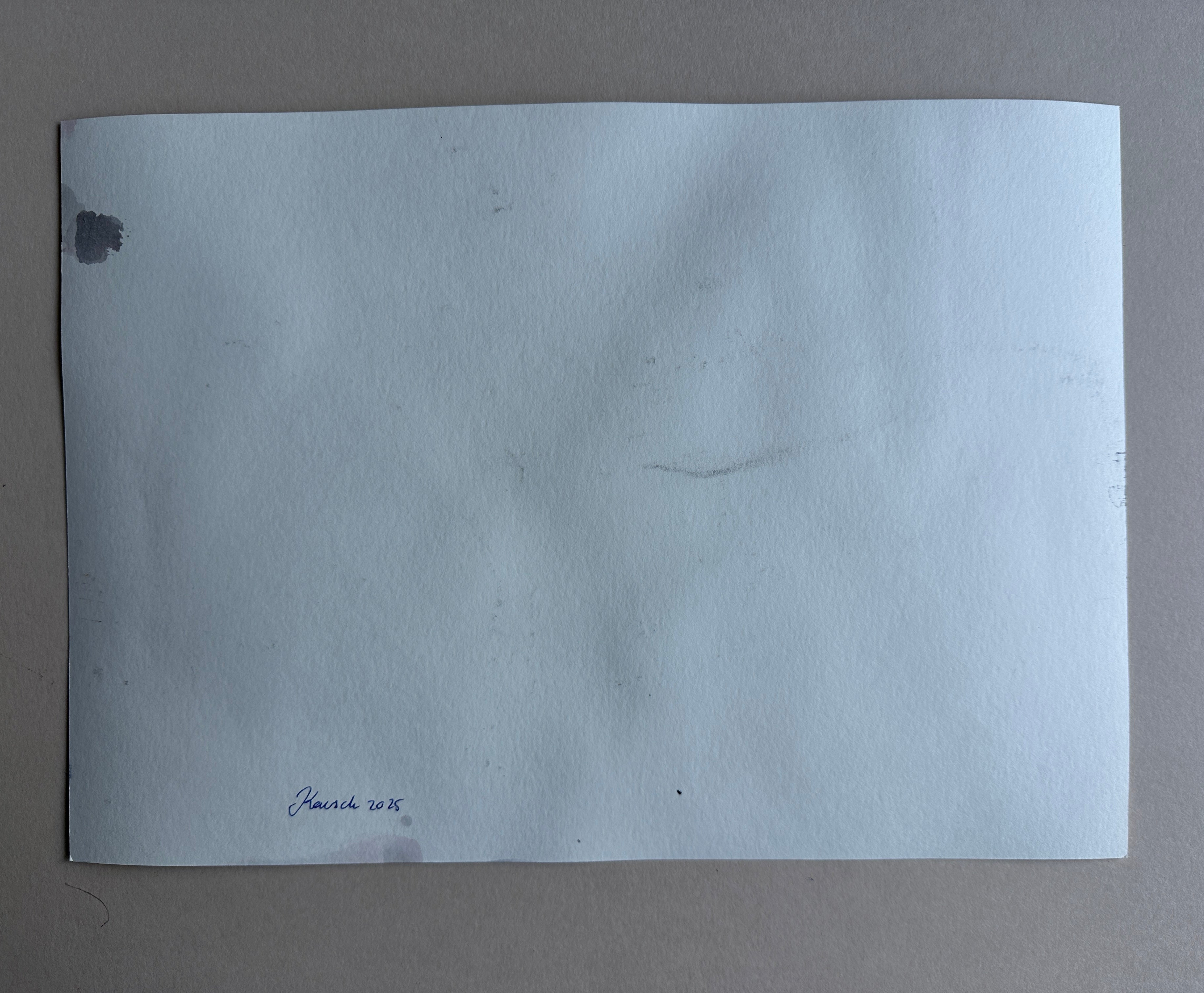 Man's Laying Figure, watercolor and pencil on paper, original