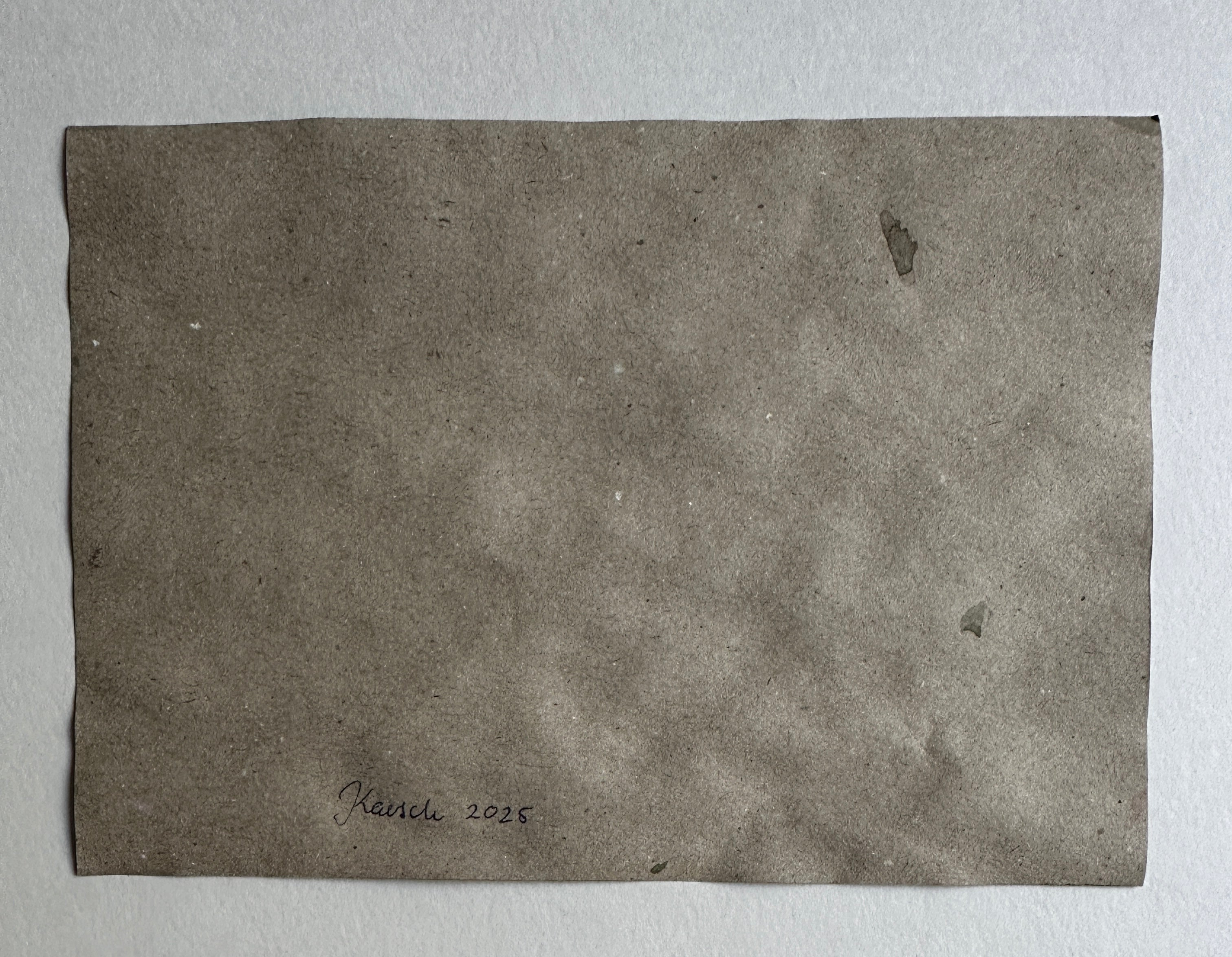 Man's Figure, small charcoal drawing, original