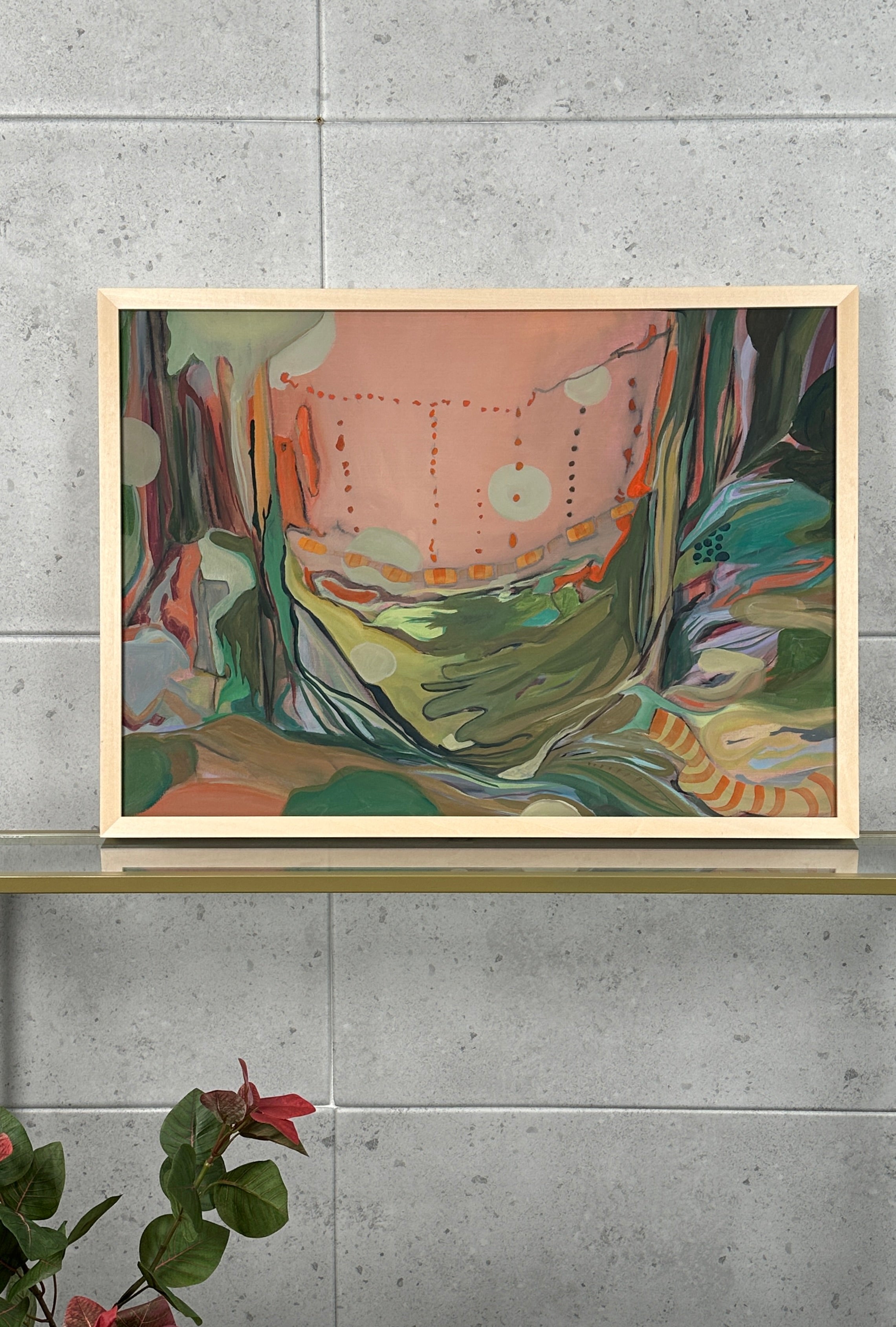 Wild Composition, oil on canvas on cardboard, original artwork