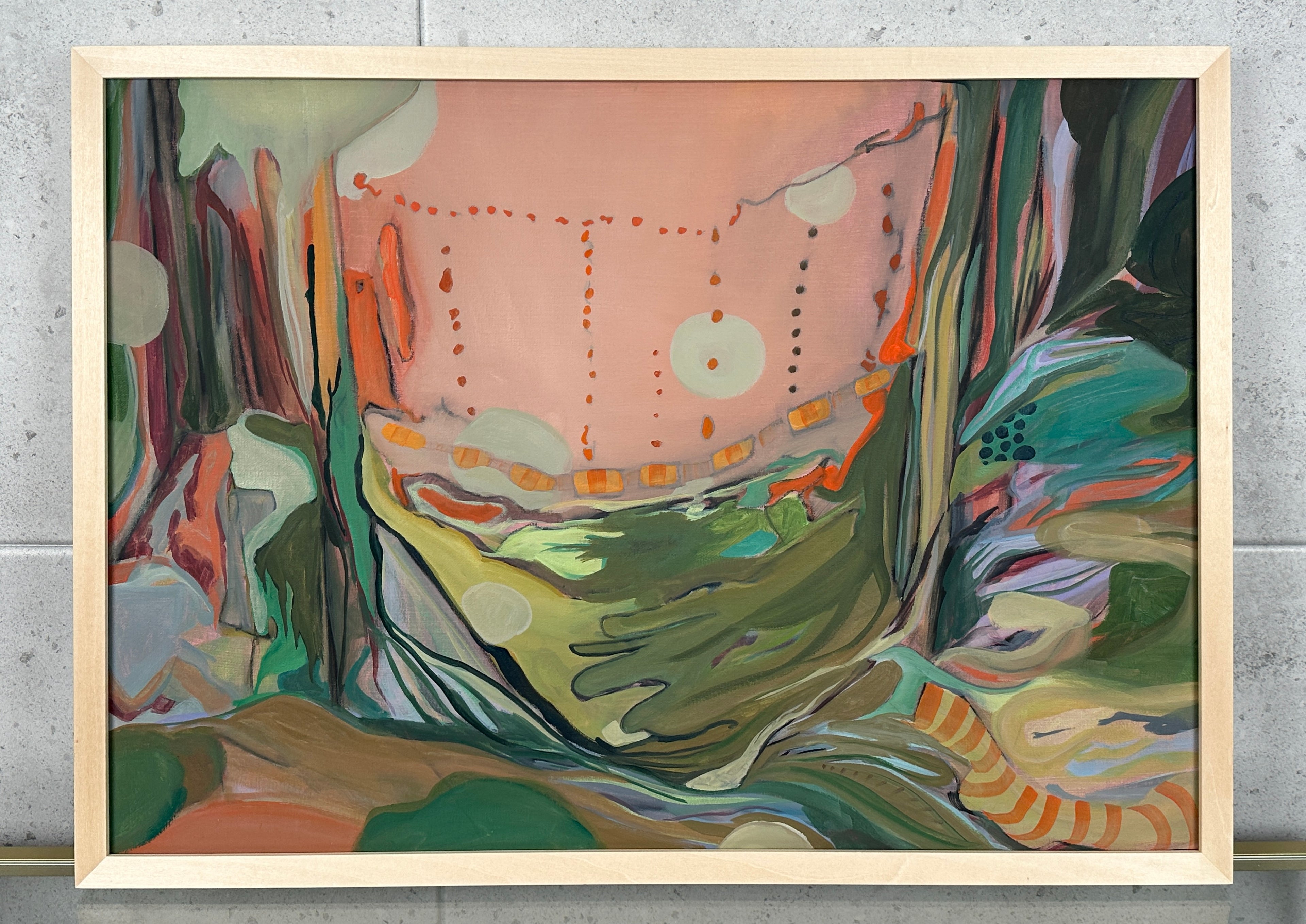 Wild Composition, oil on canvas on cardboard, original artwork