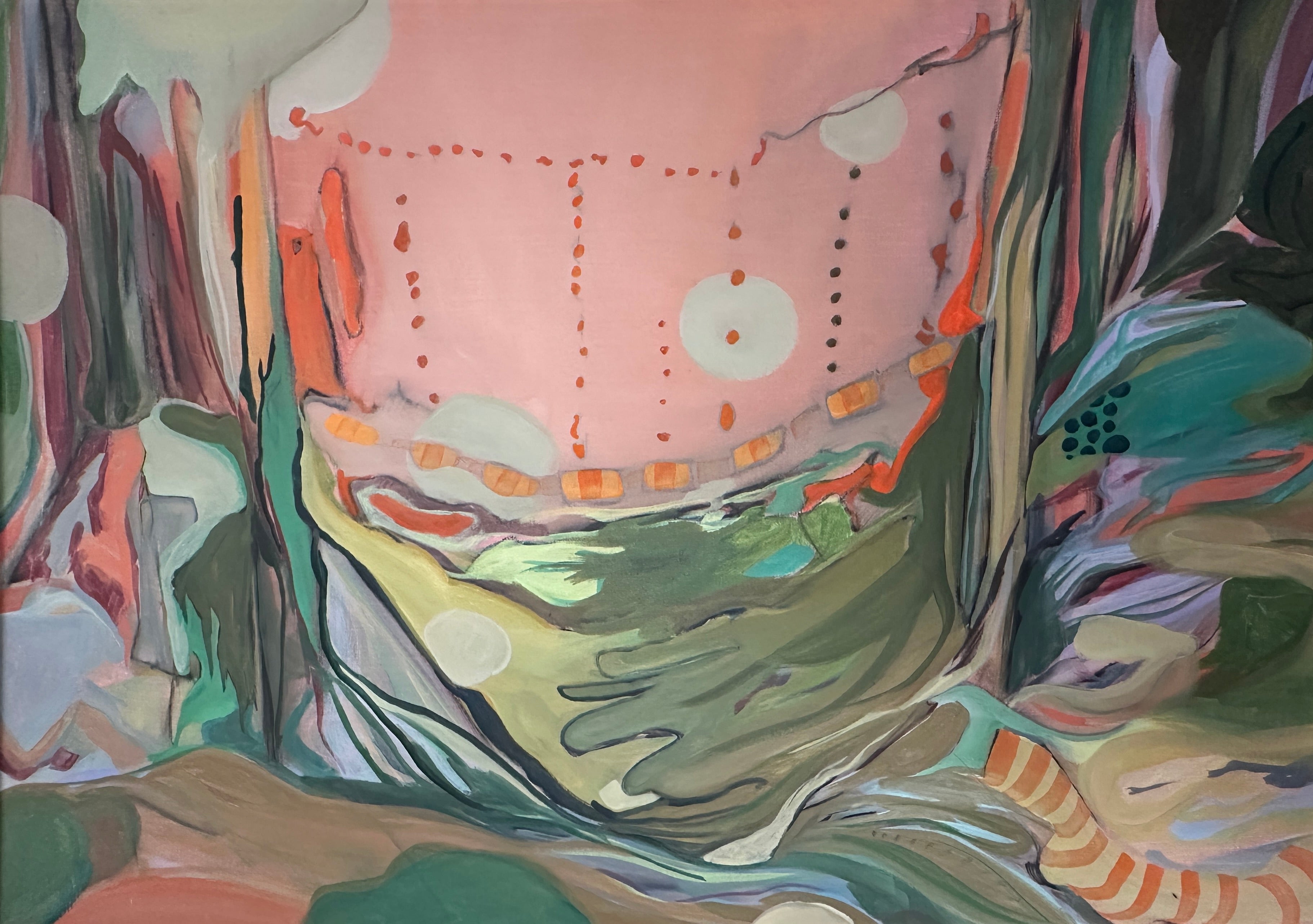 Wild Composition, oil on canvas on cardboard, original artwork