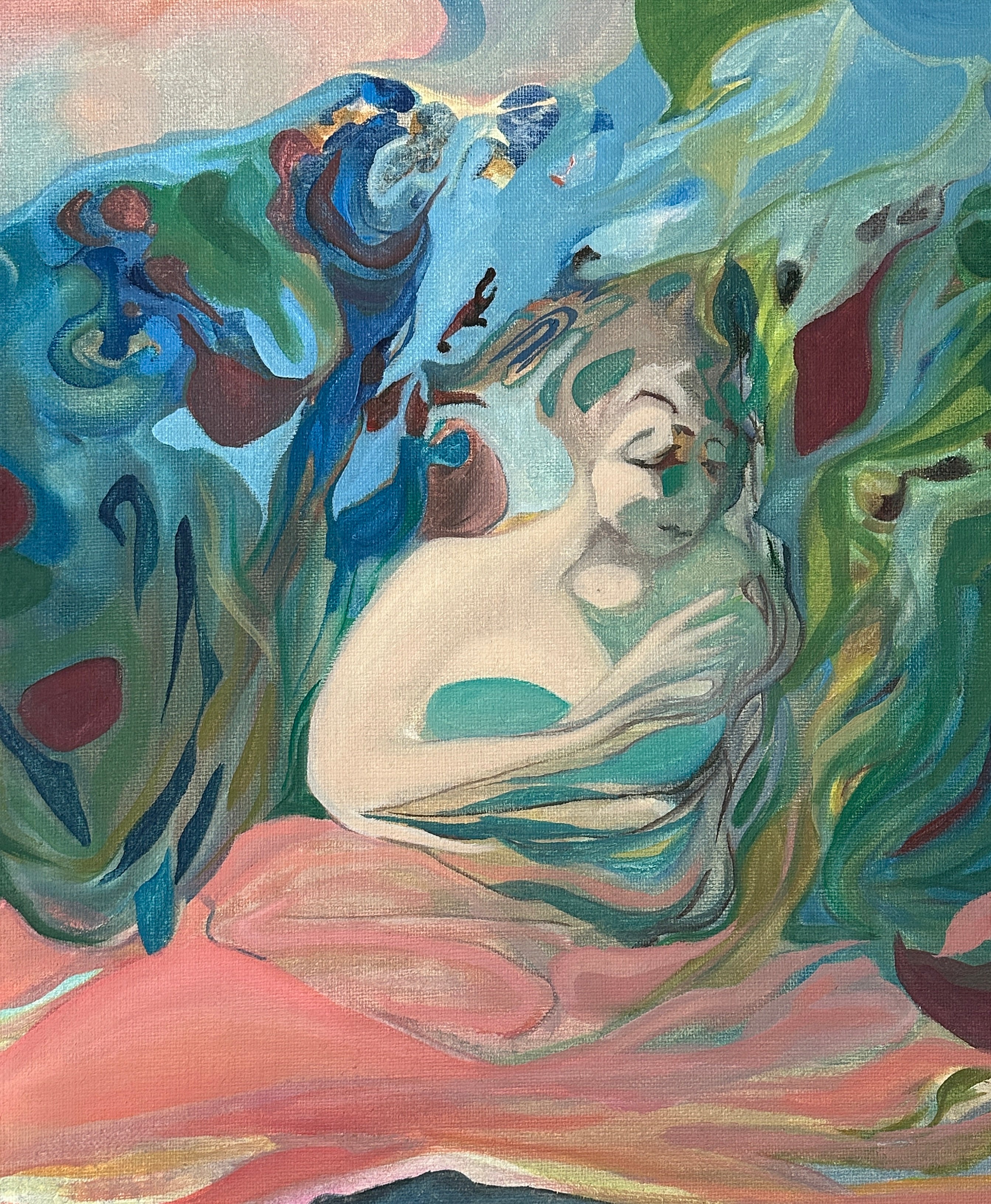 Portrait From Imagination, oil on canvas, original painting