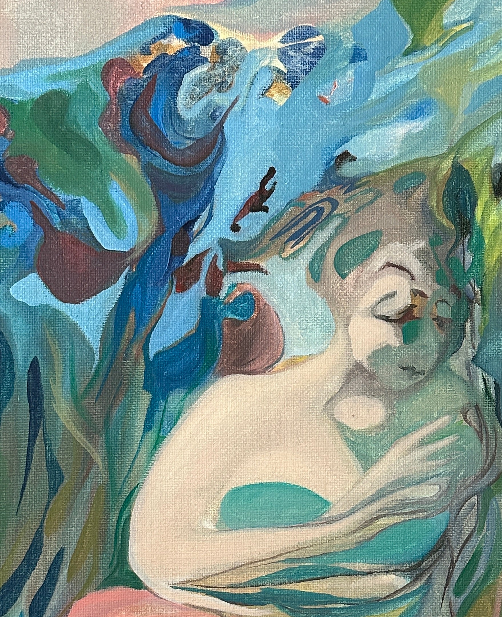 Portrait From Imagination, oil on canvas, original painting