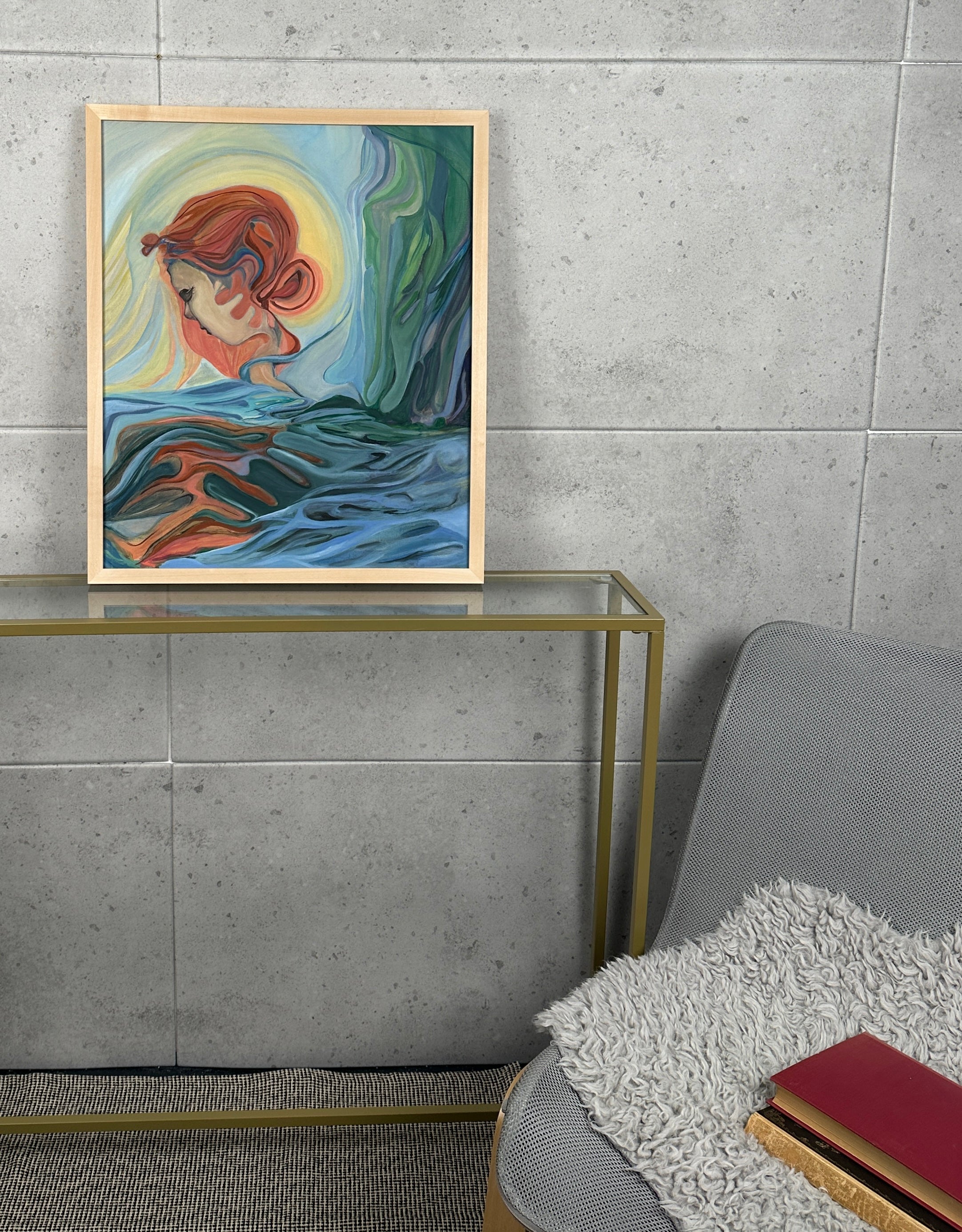 Woman's Portrait, oil on canvas on cardboard, original artwork