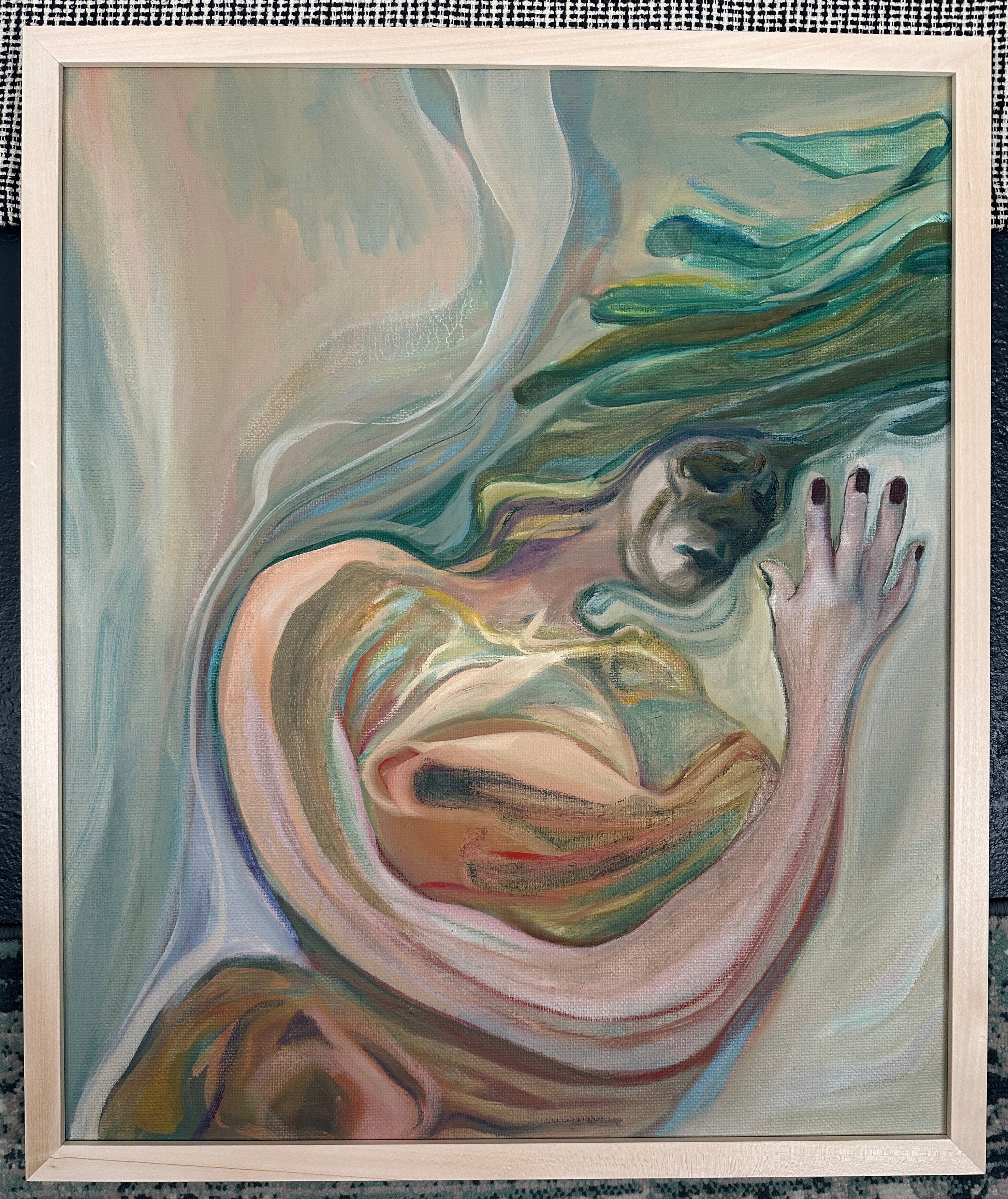 Deformed Figure, oil on canvas, original artwork