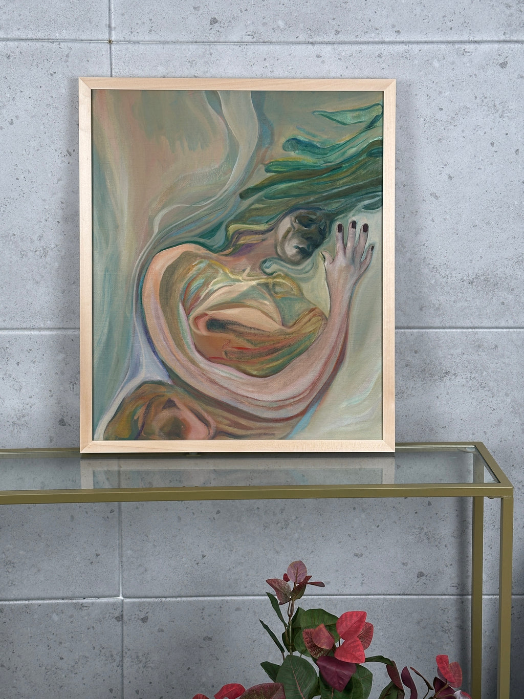 Deformed Figure, oil on canvas, original artwork