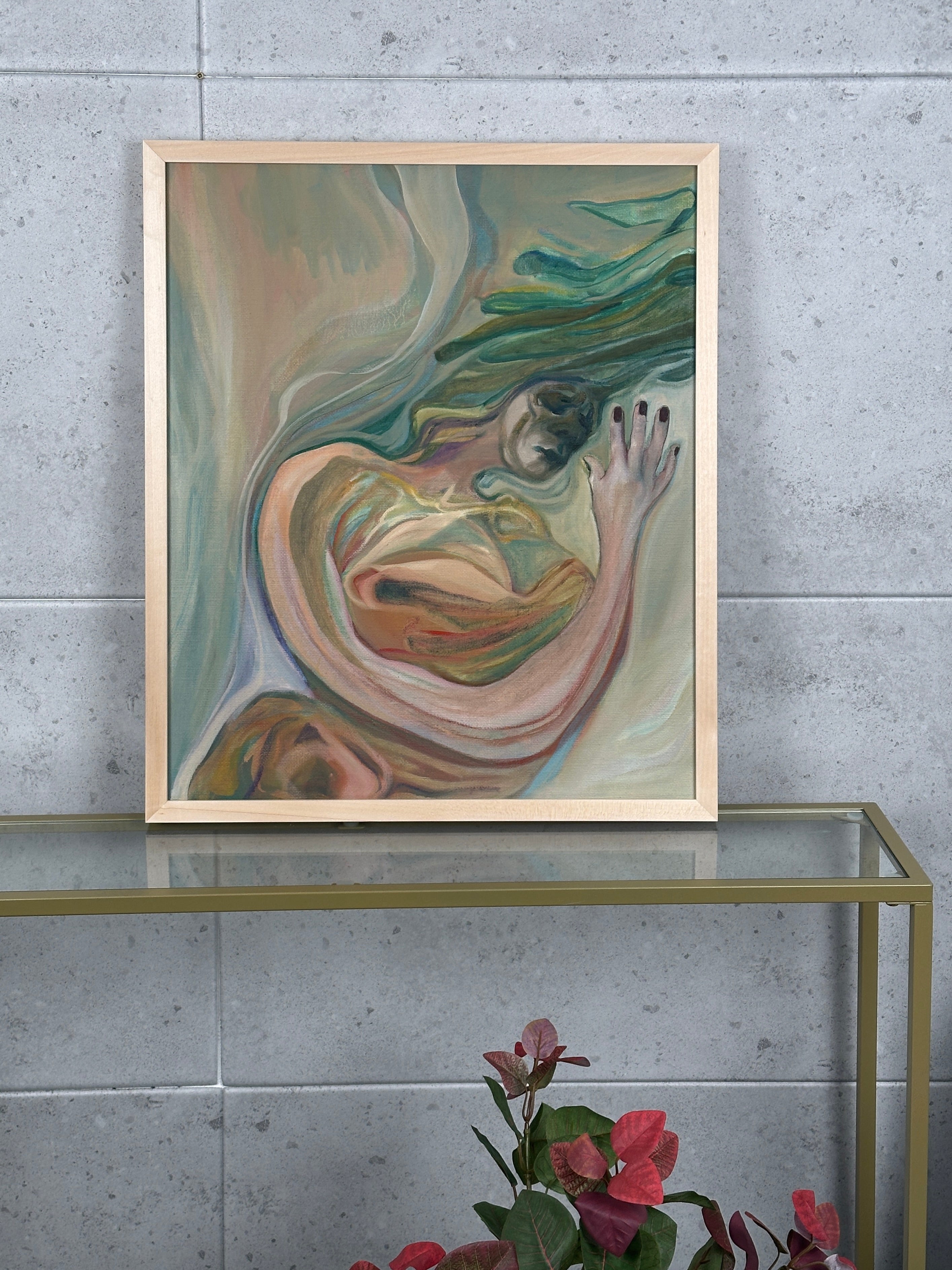 Deformed Figure, oil on canvas, original artwork
