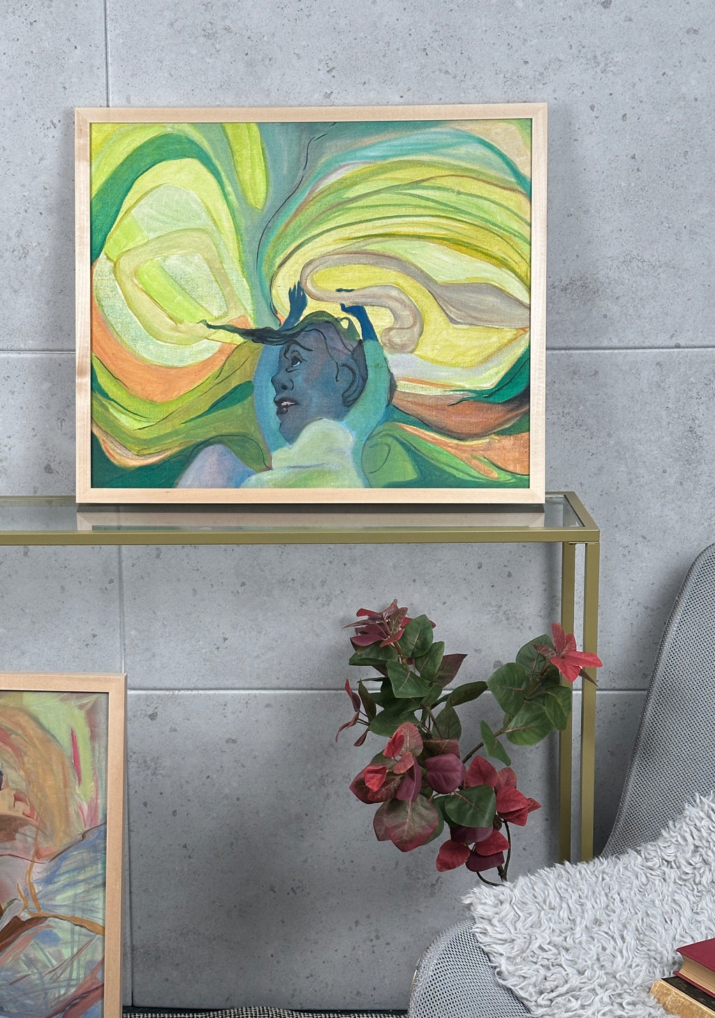Knot, oil on jute canvas, original artwork