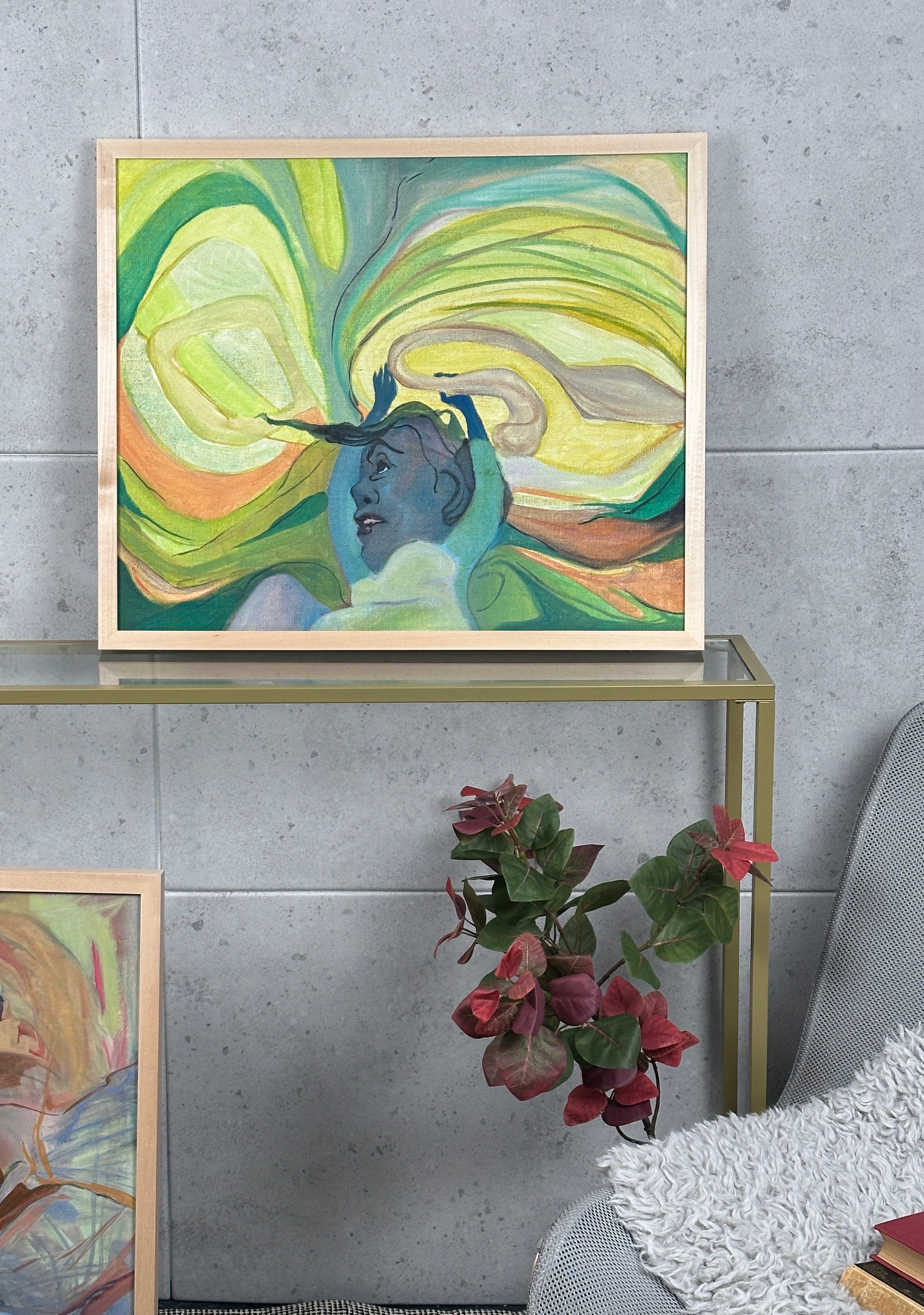 Knot, oil on jute canvas, original artwork