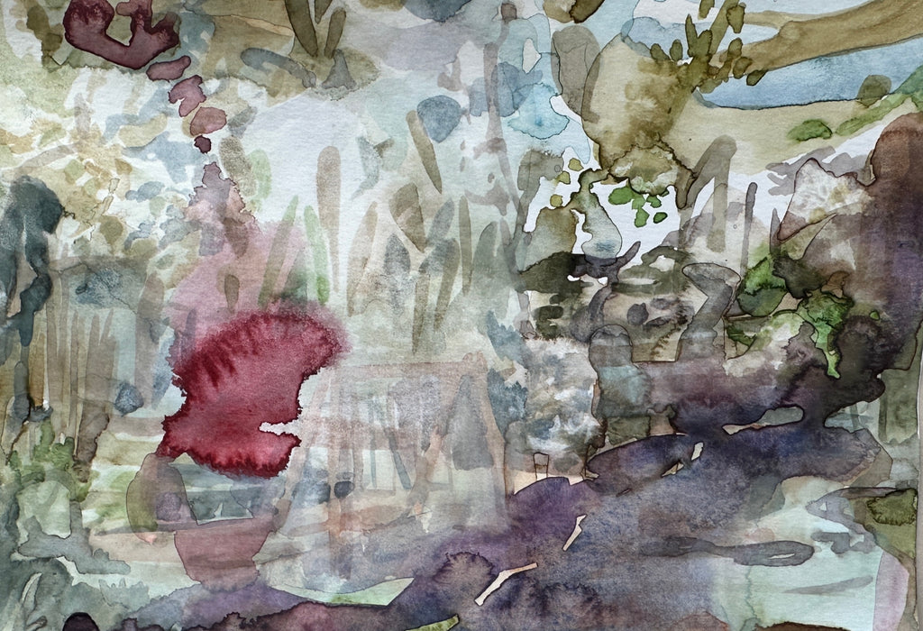 Small Abstract Sketch, small art on paper, original art