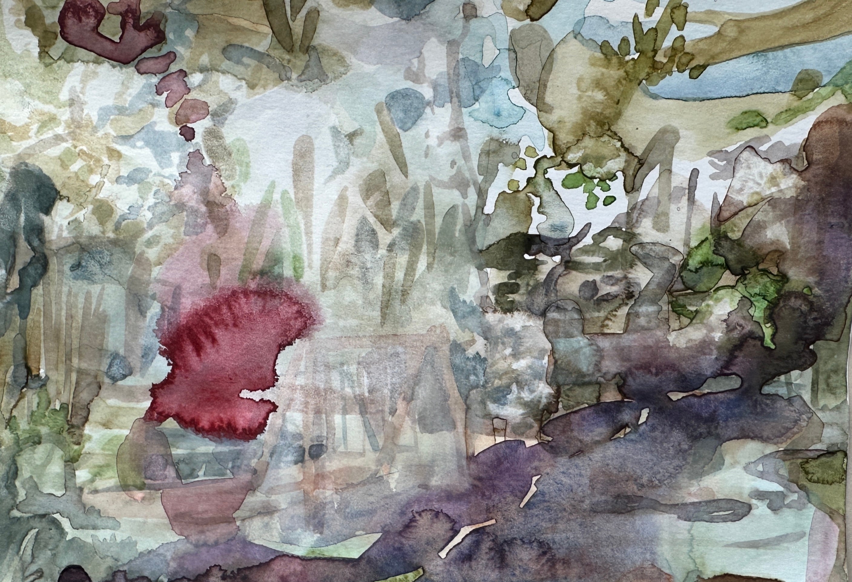 Small Abstract Sketch, small art on paper, original art