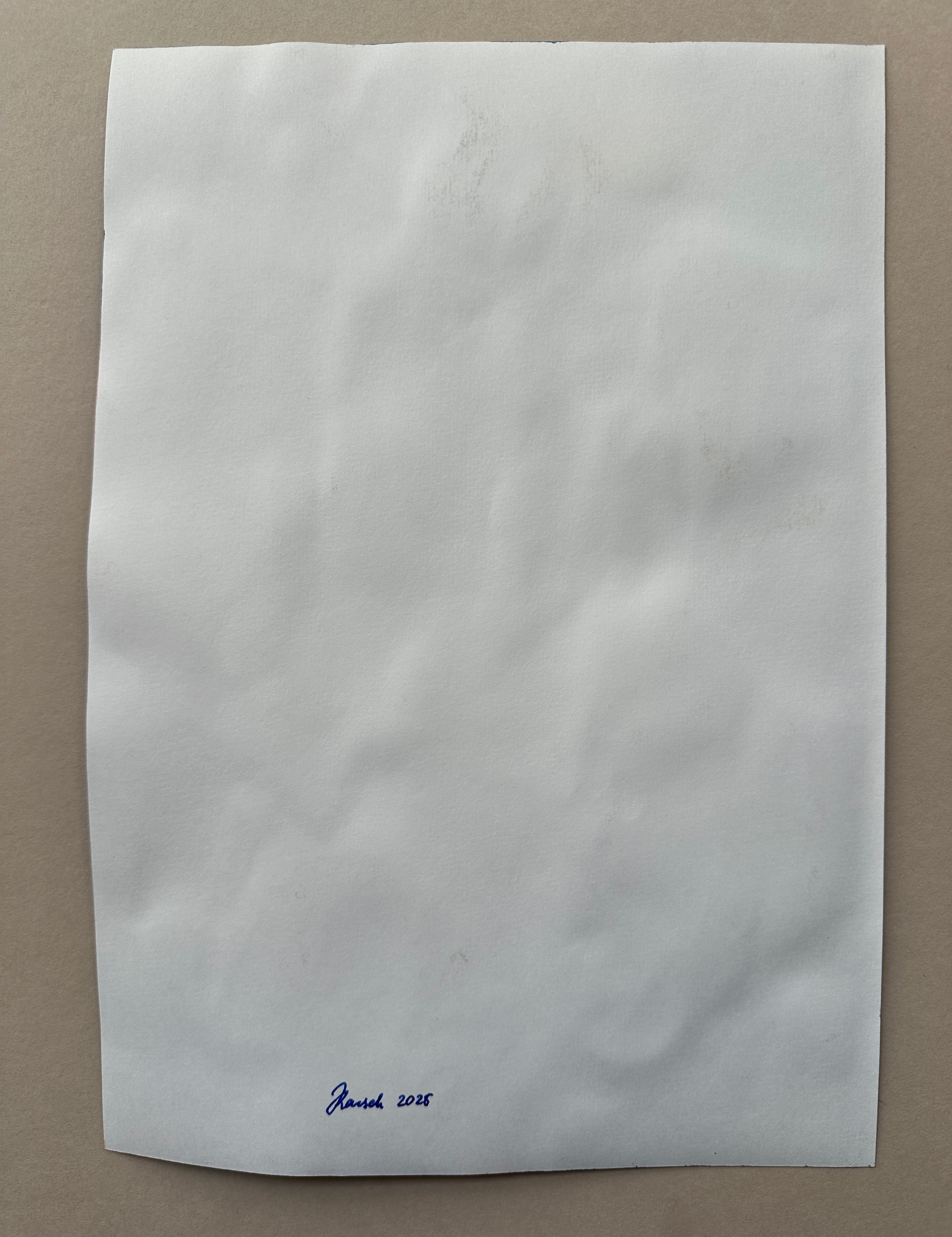 Blue, watercolor drawing, original