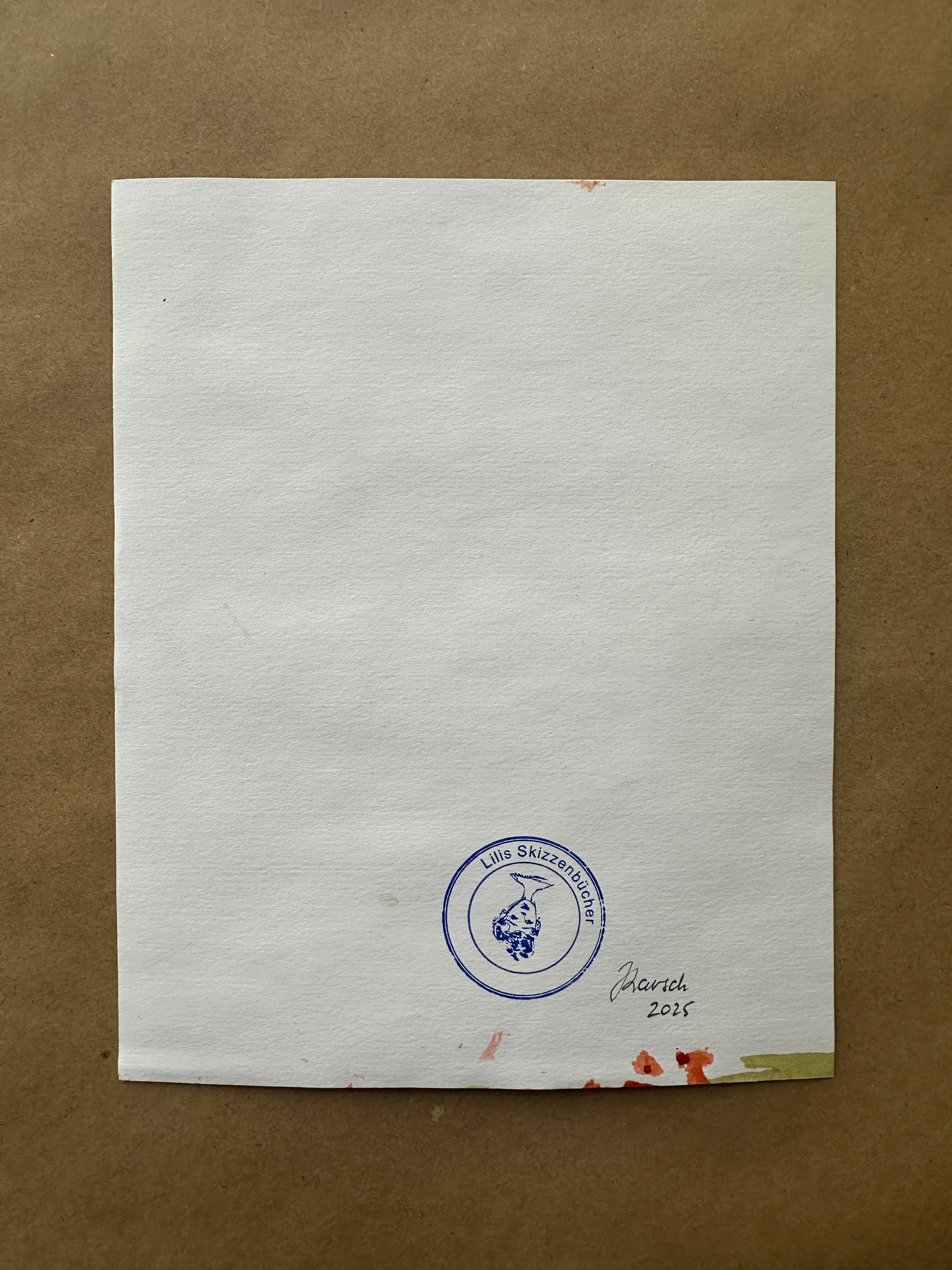 Dark woman's figure, small acrylic painting on paper, original artwork