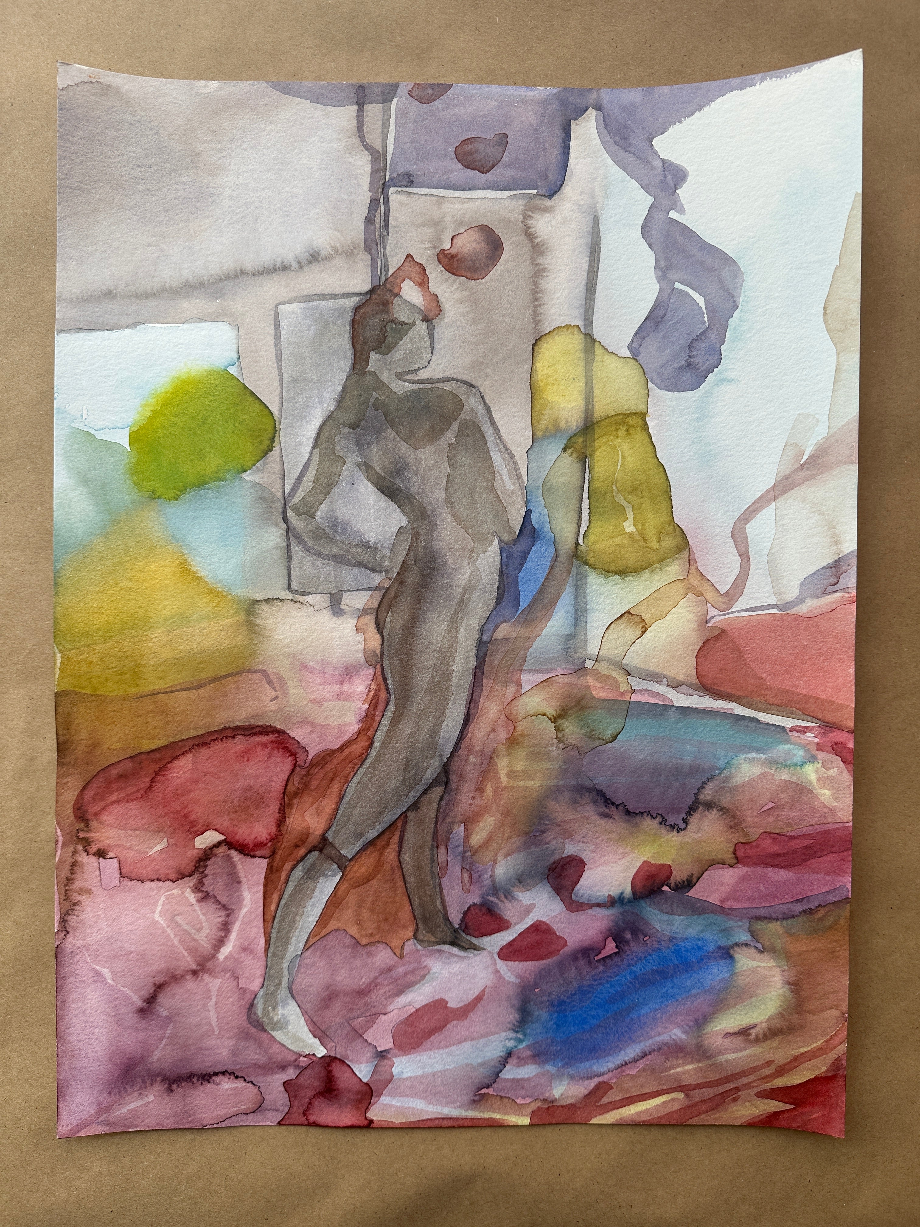 Life Drawing, watercolor, original art