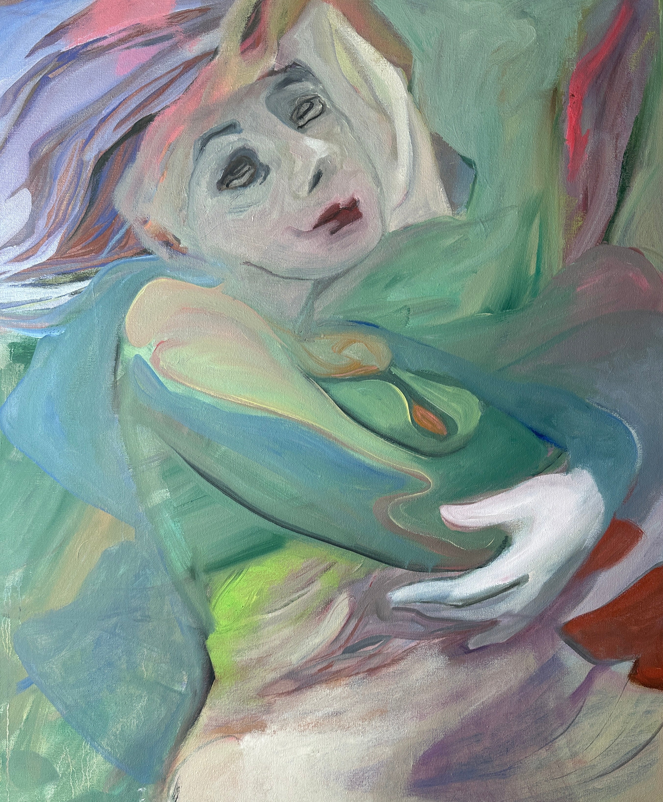 Woman's Portrait, oil on canvas on cardboard, original art