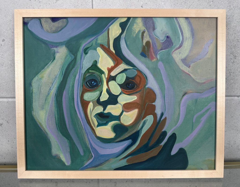 Imaginative Portrait, oil on jute canvas, original artwork