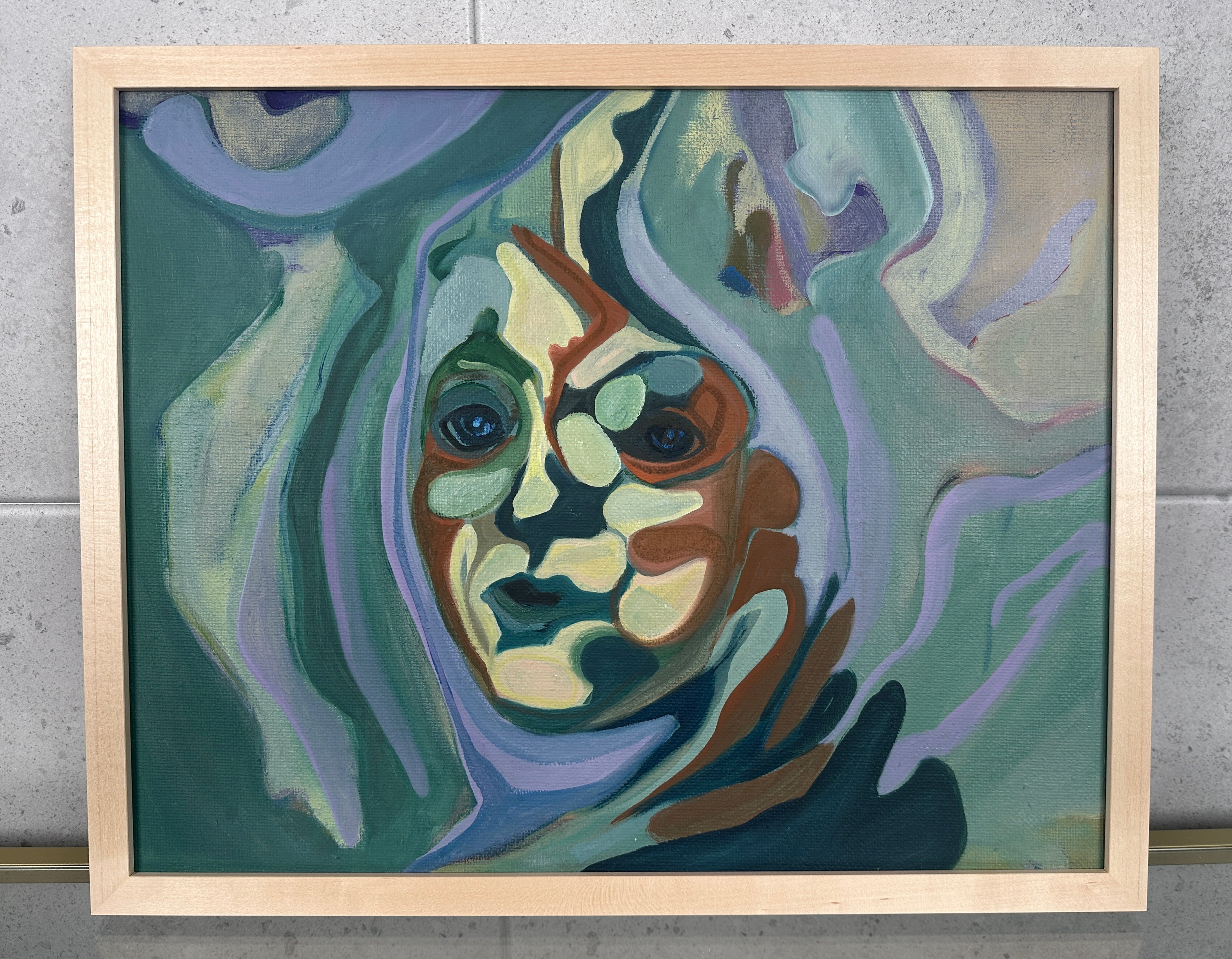 Imaginative Portrait, oil on jute canvas, original artwork