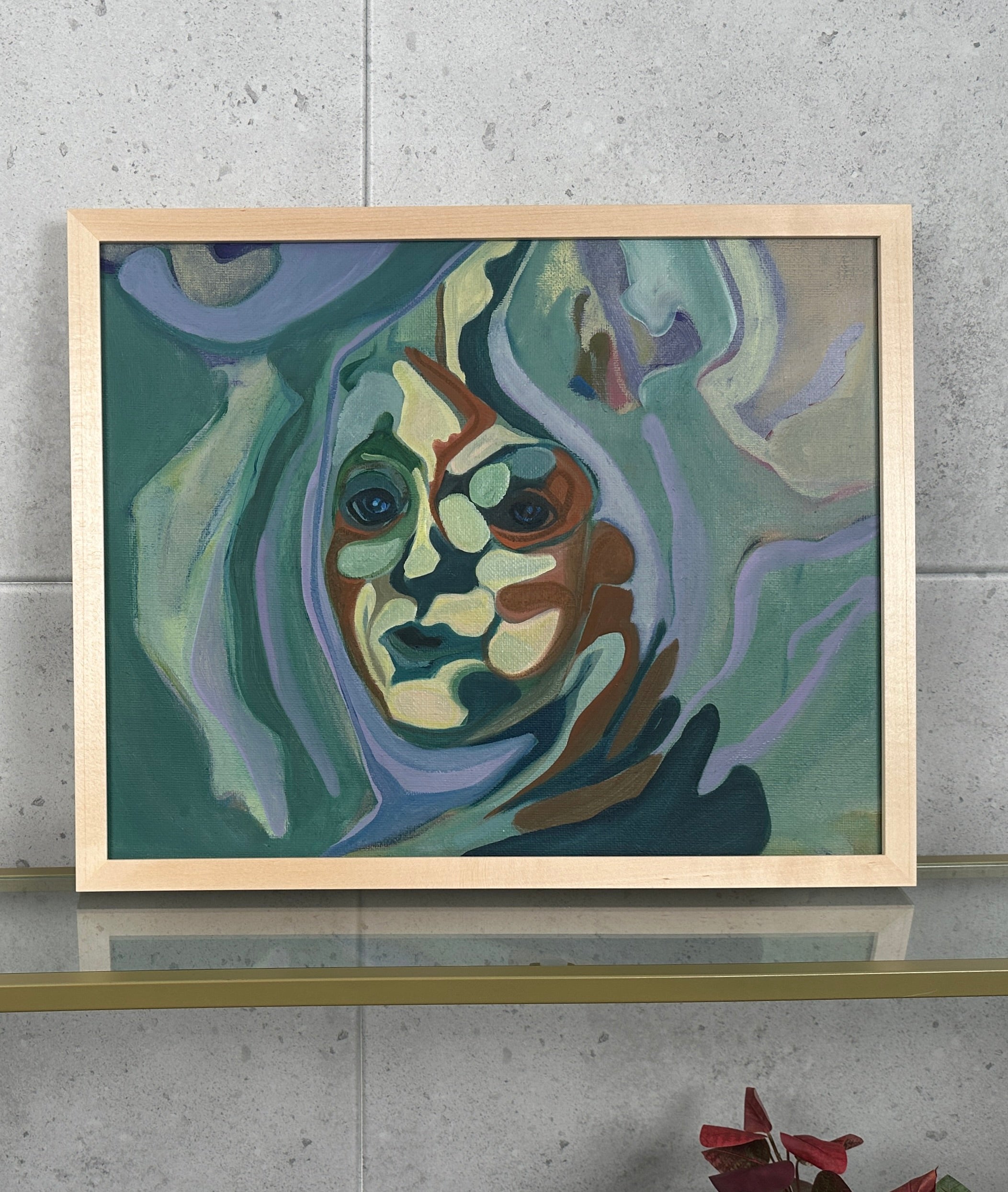 Imaginative Portrait, oil on jute canvas, original artwork