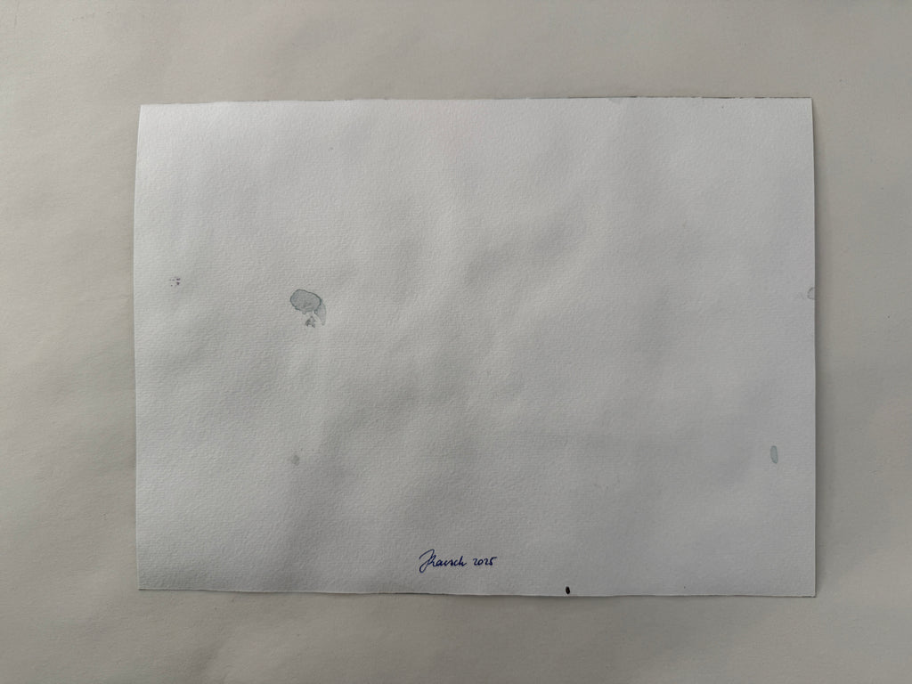 Abstract landscape, original watercolor sketch, drawing
