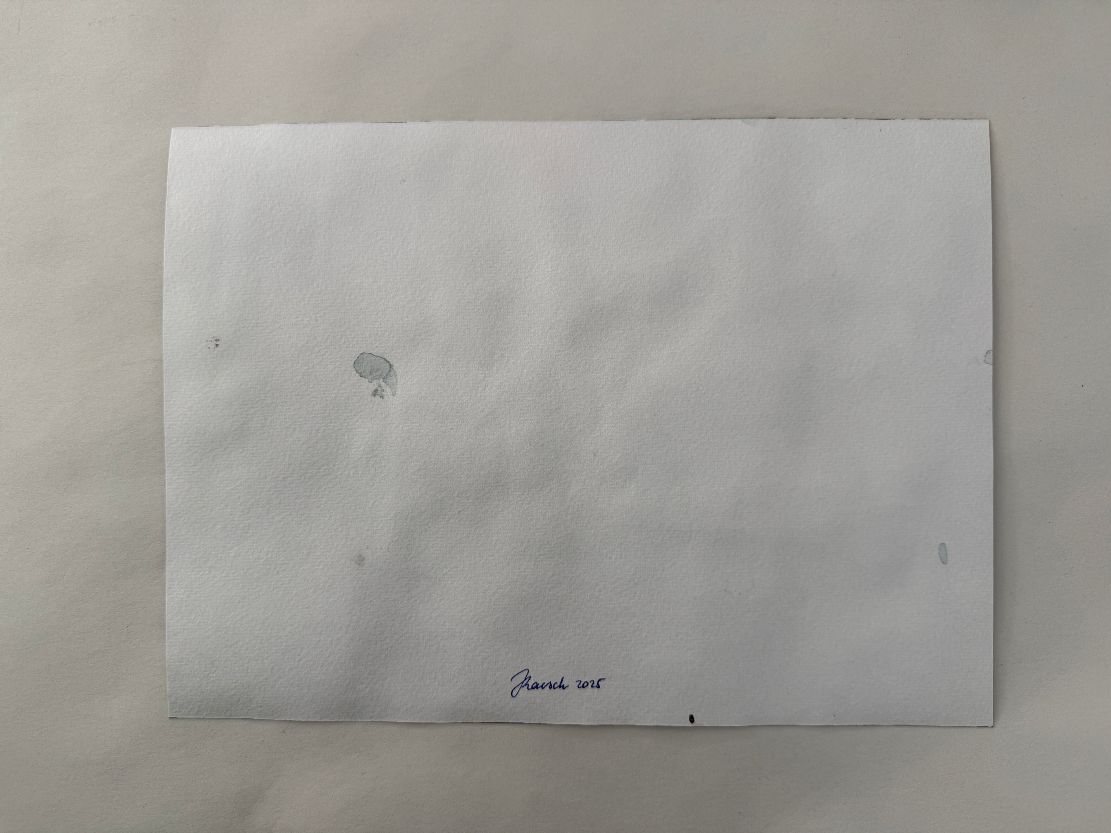 Abstract landscape, original watercolor sketch, drawing