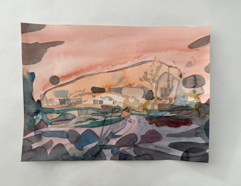 Abstract Watercolor, original artwork, small works on paper