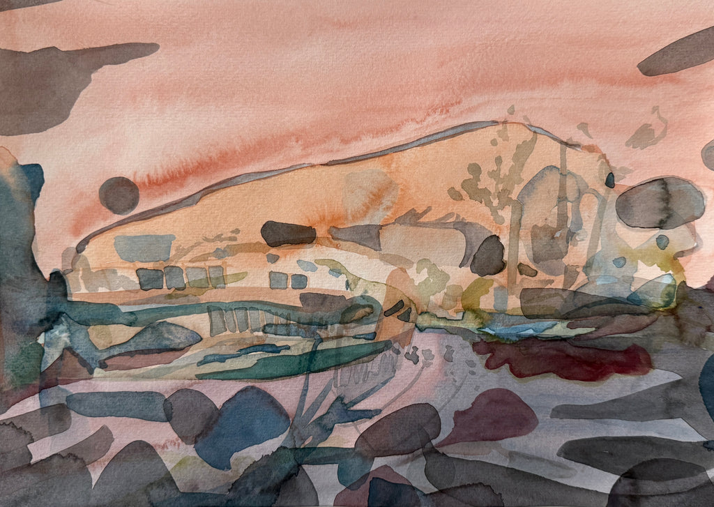 Abstract Watercolor, original artwork, small works on paper