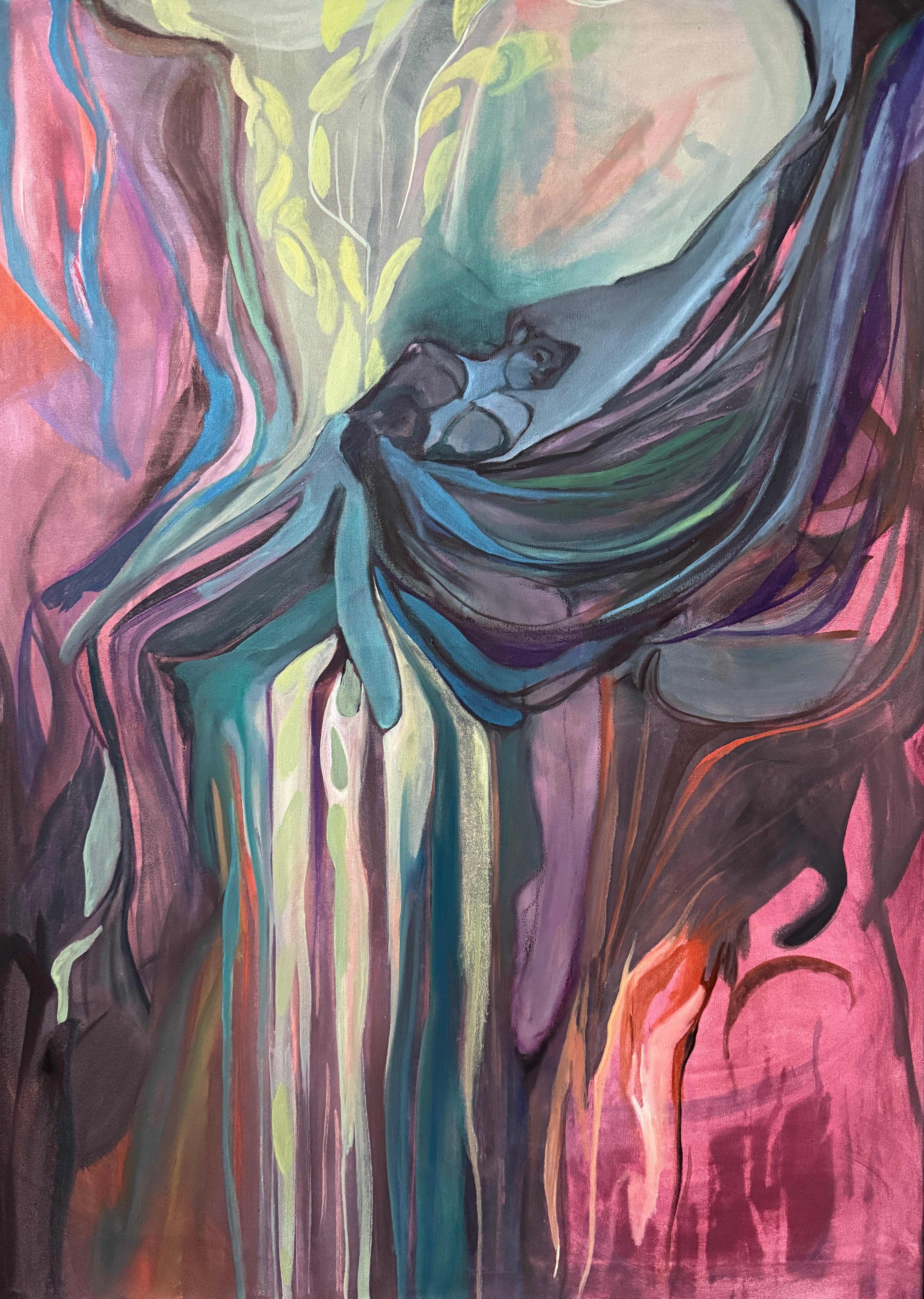 Wild figure, oil on canvas, original painting