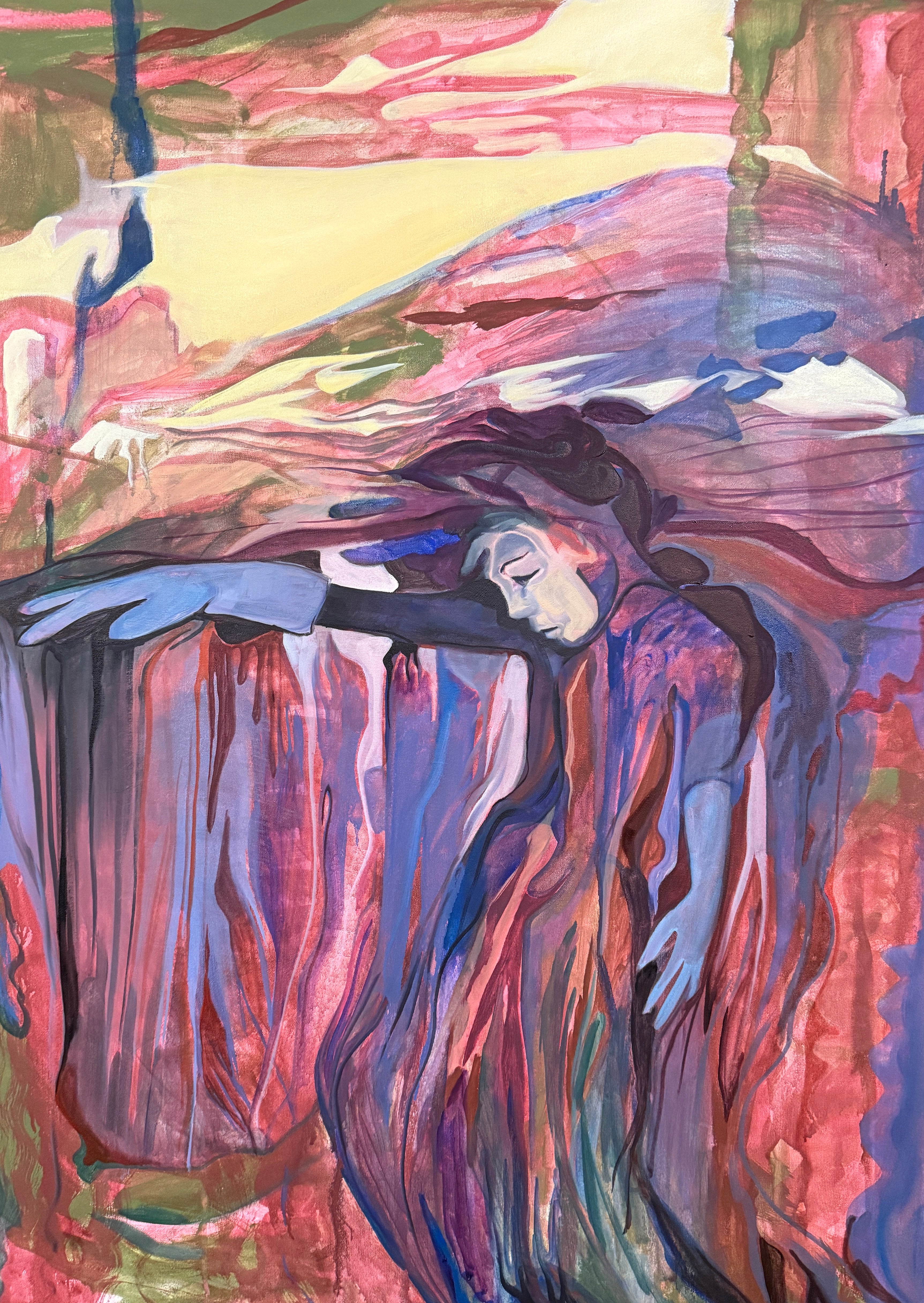 Unbelievable Powers, oil on canvas, large original art, oilpainting
