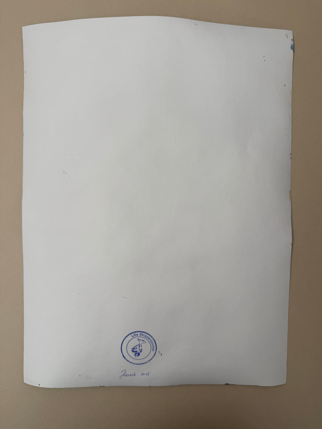 Dark Blue, original acrylic painting on paper