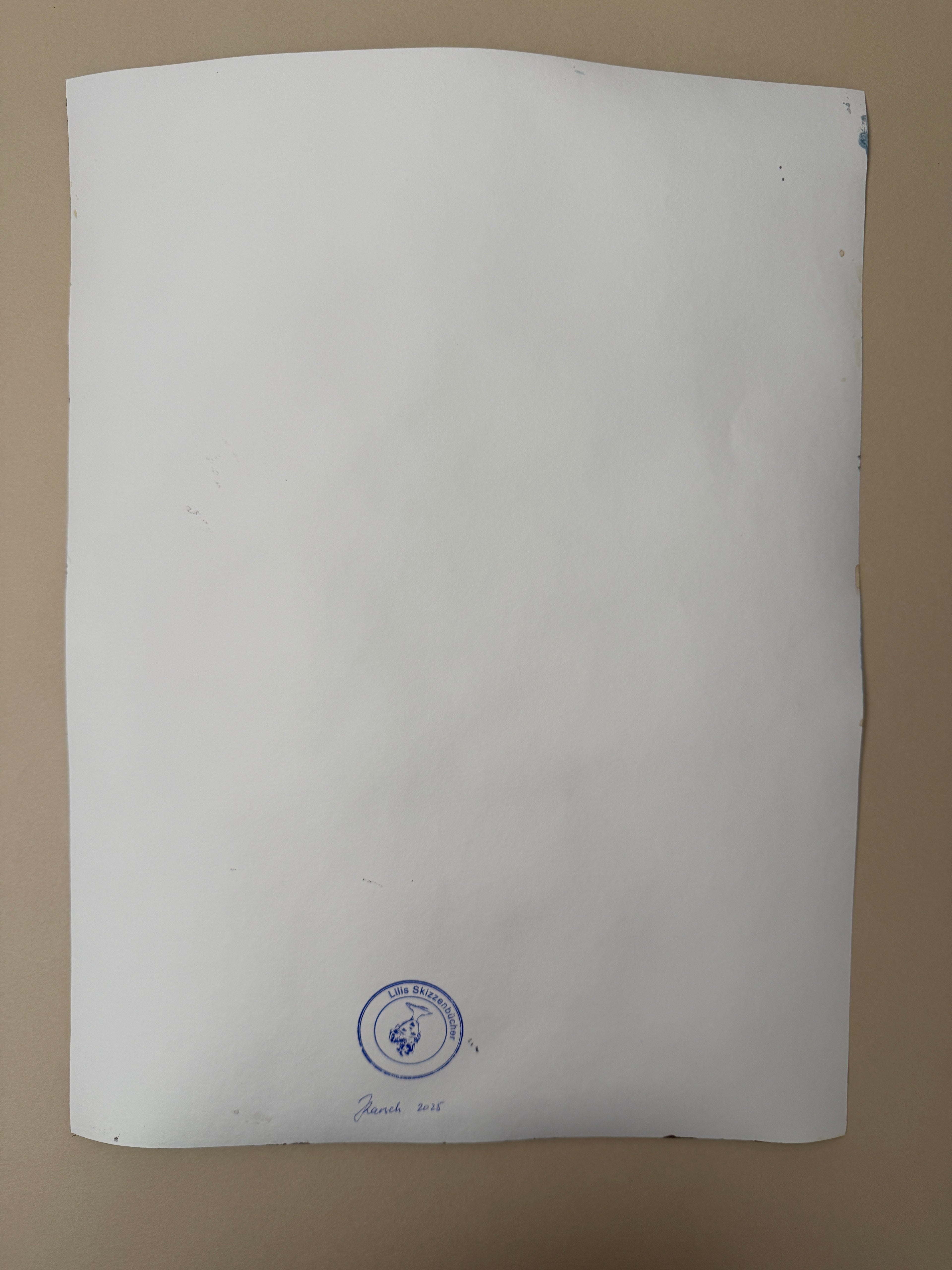 Dark Blue, original acrylic painting on paper