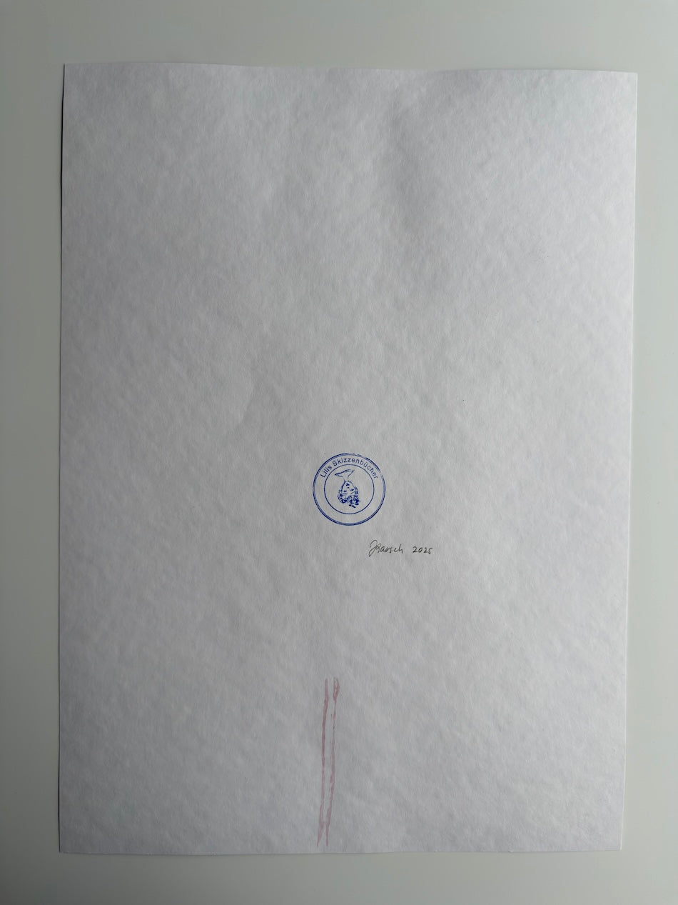 Colored Figure, acrylic painting on paper, original art on paper