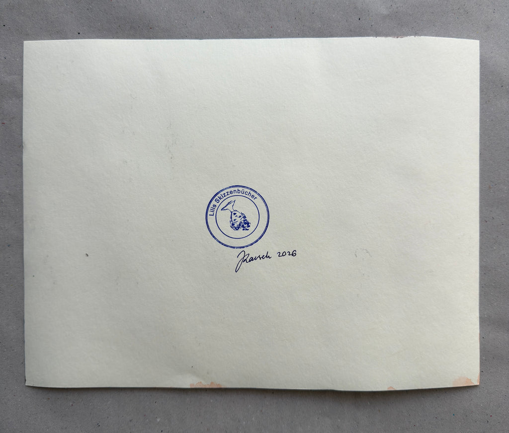 Embryo, acrylic sketch, art on paper