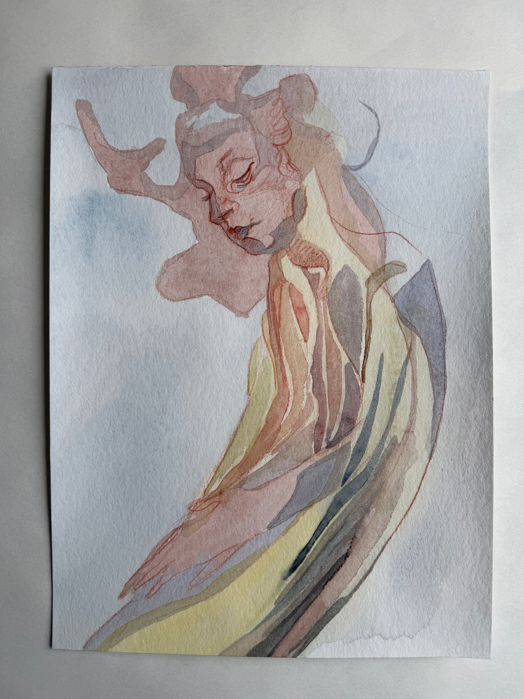 Spiritual, drawings and watercolors, original paperwork