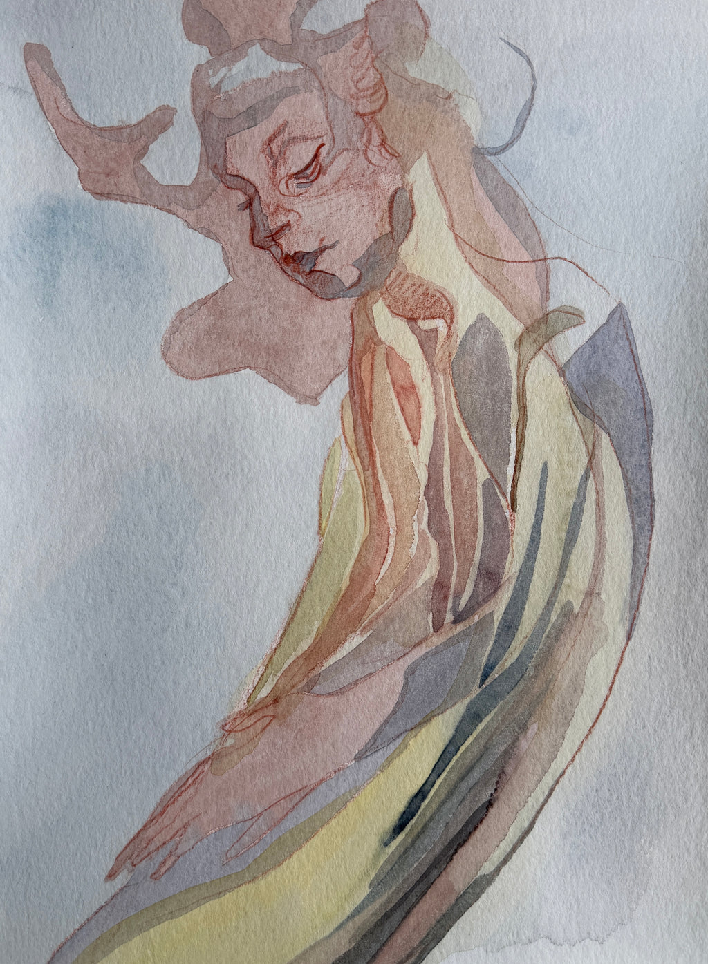 Spiritual, drawings and watercolors, original paperwork