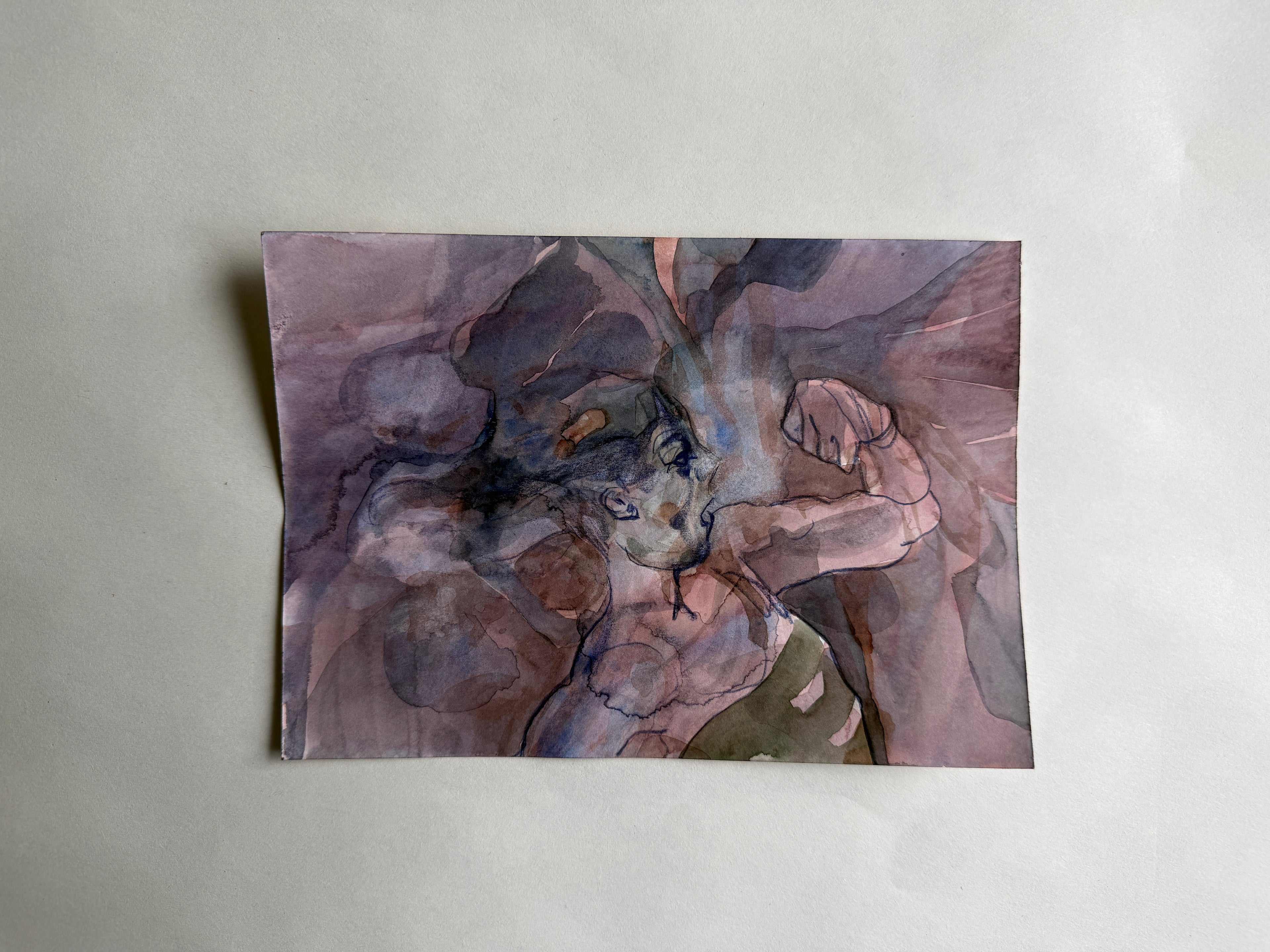 Powers, watercolor on paper, original work