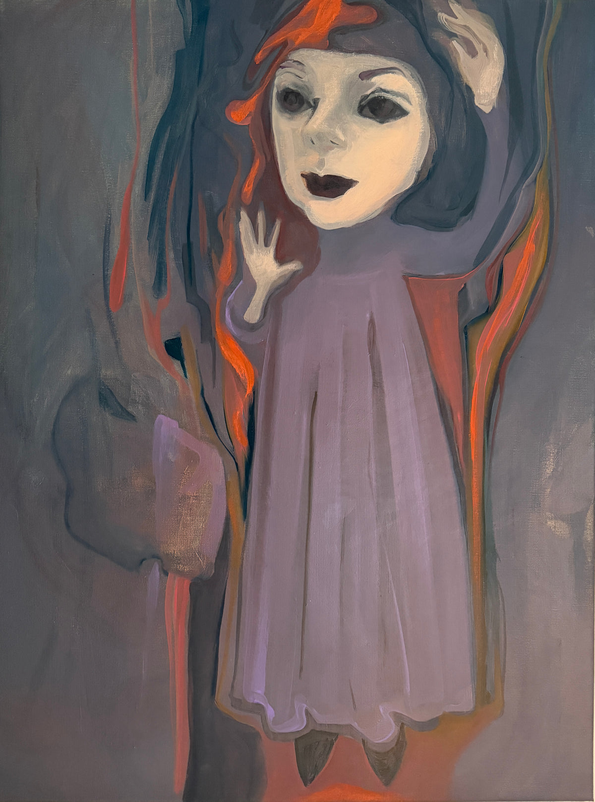 Girl's portrait, oil on canvas, 80 x60 cm