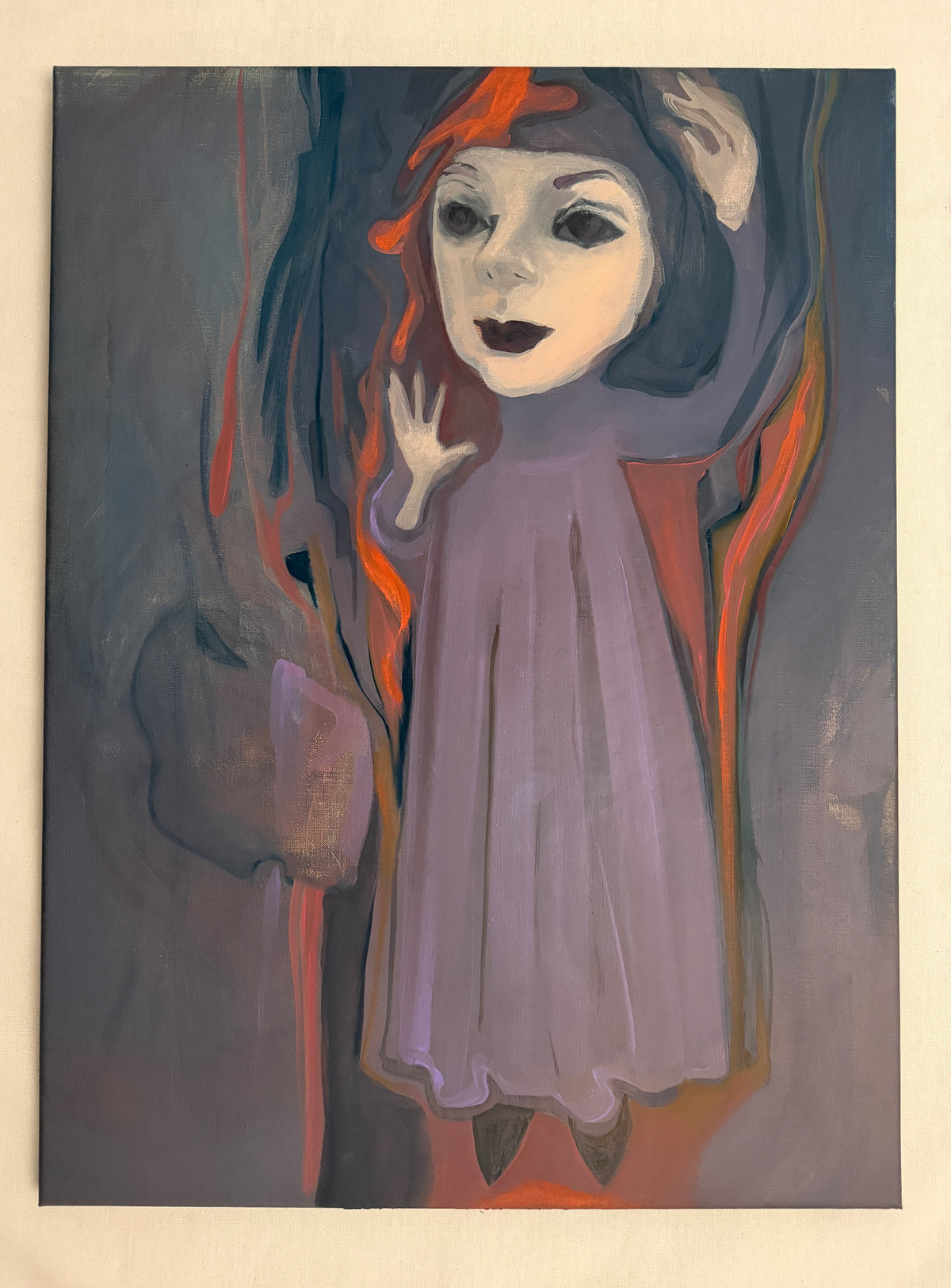 Girl's portrait, oil on canvas, 80 x60 cm