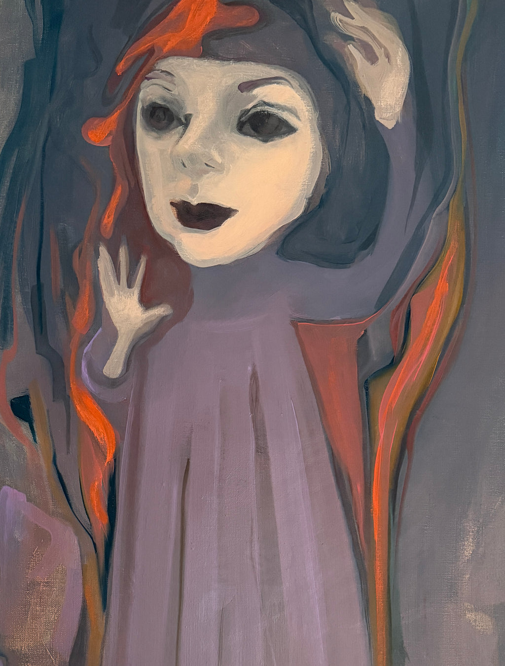 Girl's portrait, oil on canvas, 80 x60 cm