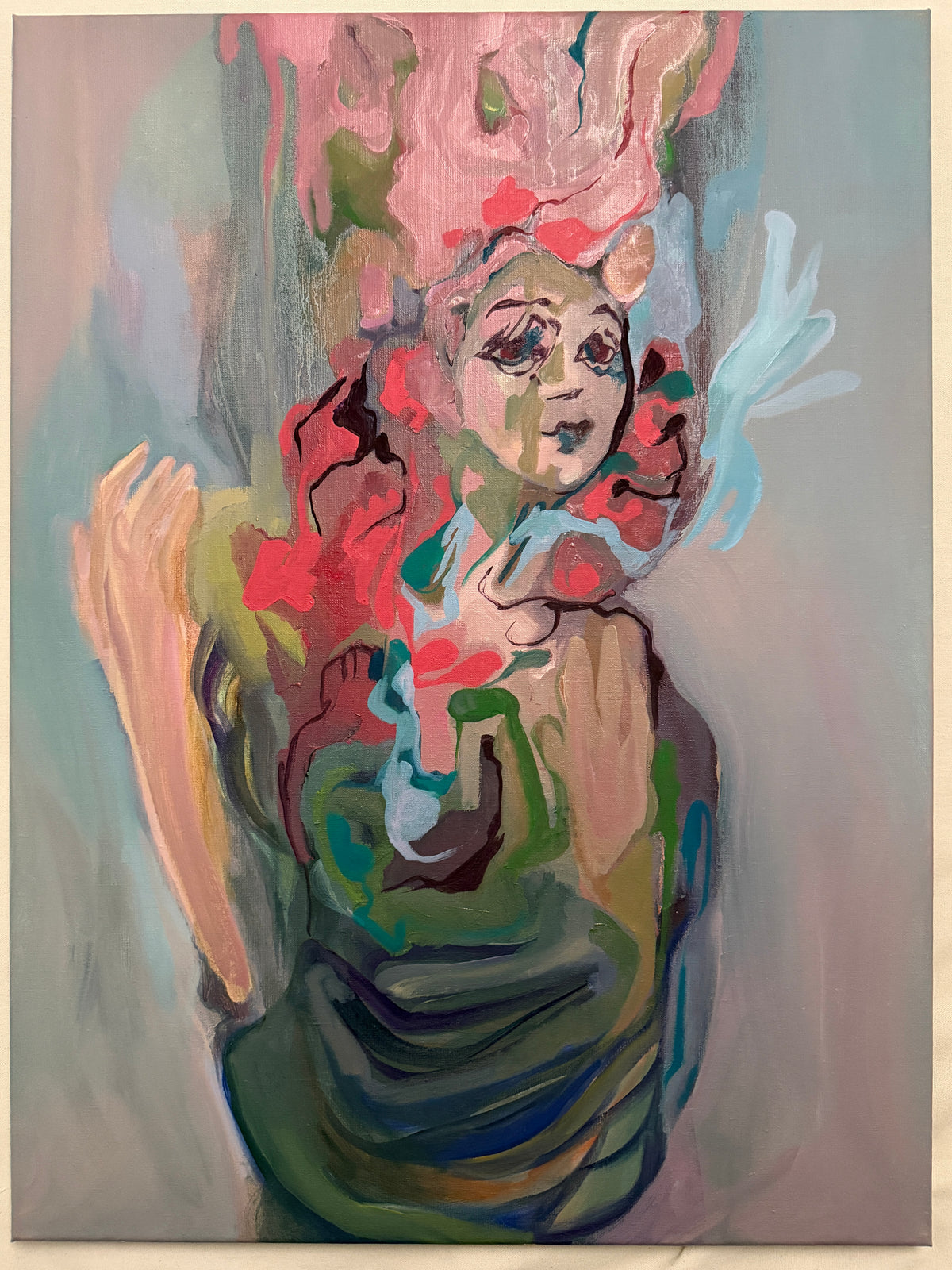 Paint me beautiful, oil on canvas, 80 x 60 cm