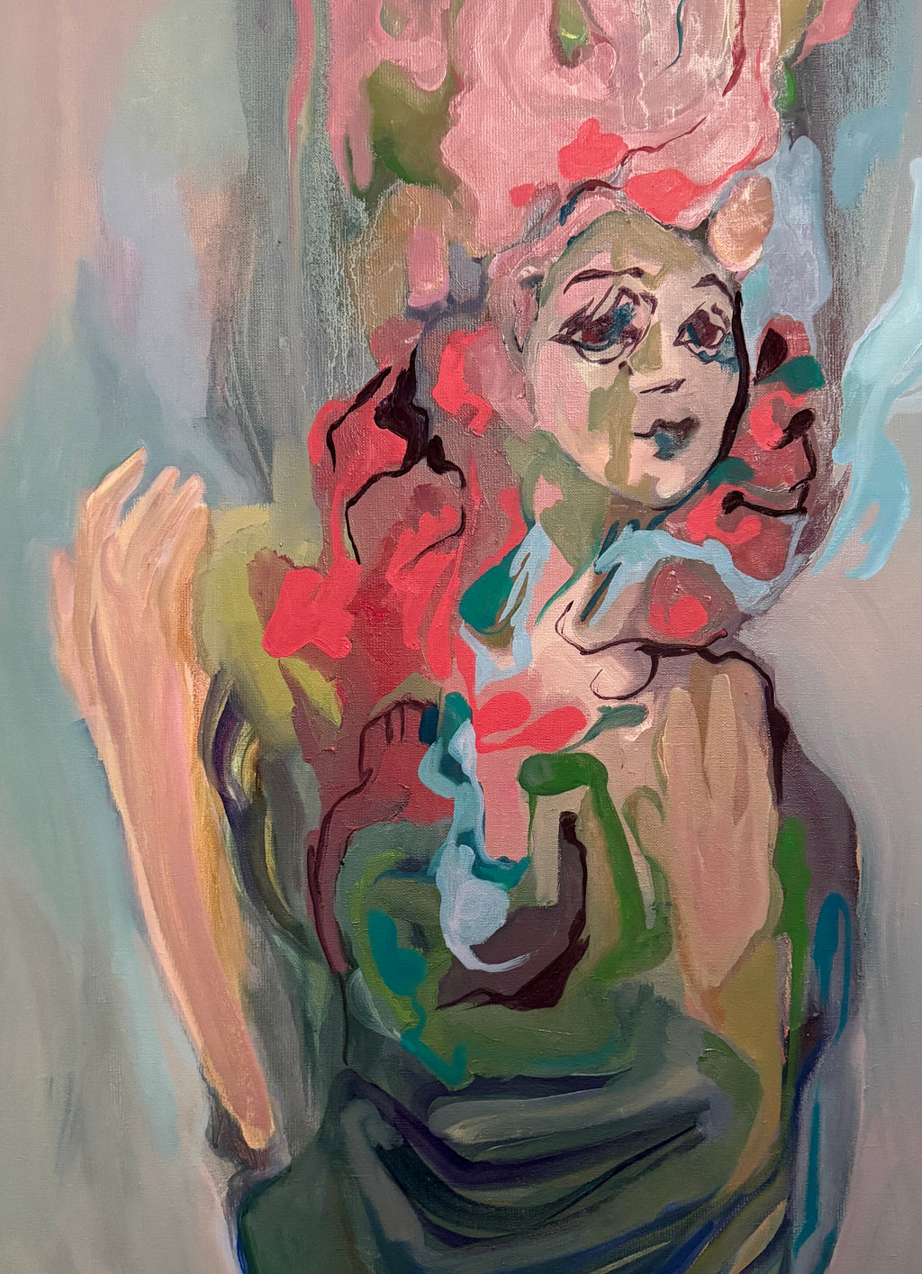 Paint me beautiful, oil on canvas, 80 x 60 cm