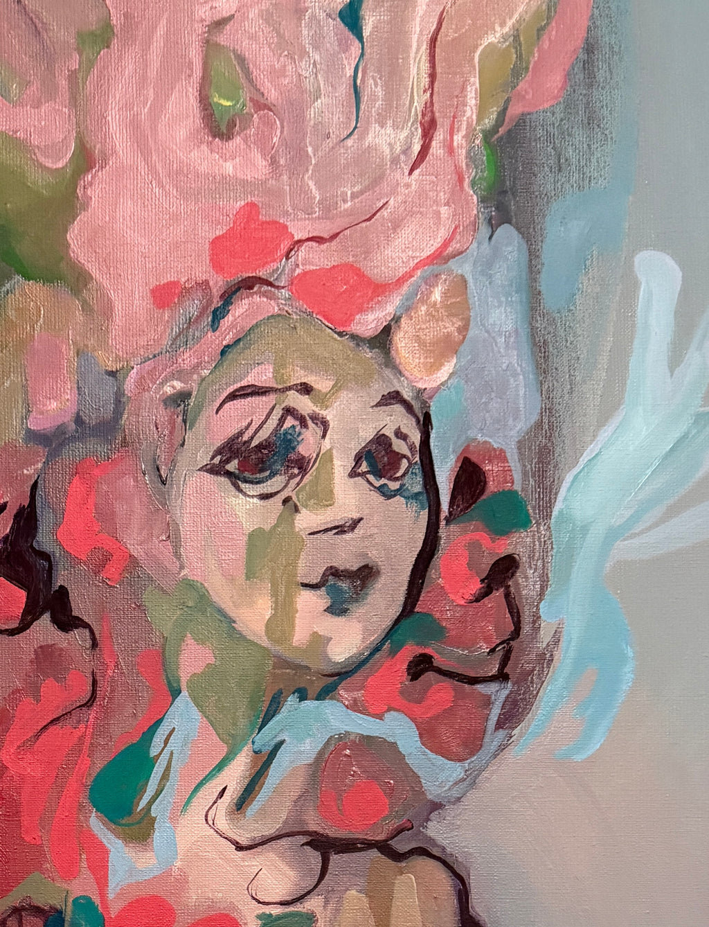 Paint me beautiful, oil on canvas, 80 x 60 cm